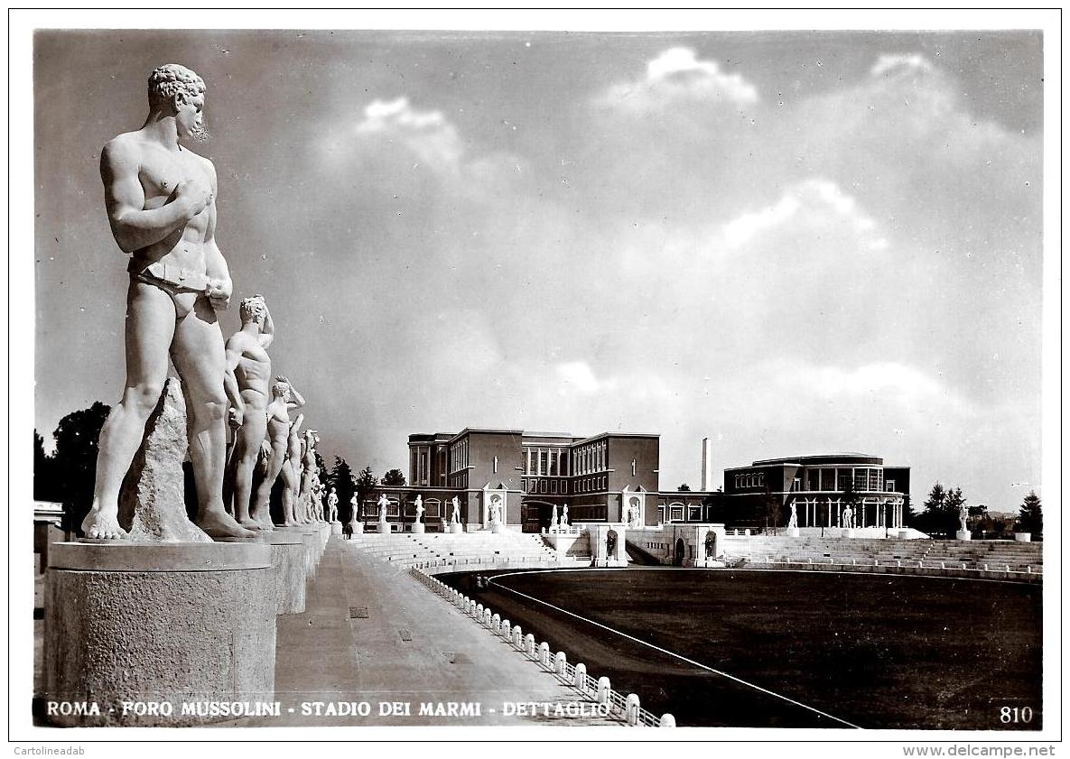 [DC11069] CPA - ROMA - FORO MUSSOLINI - STADIO DEI MARMI - DETTAGLIO - NV - Old Postcard - Stades & Structures Sportives