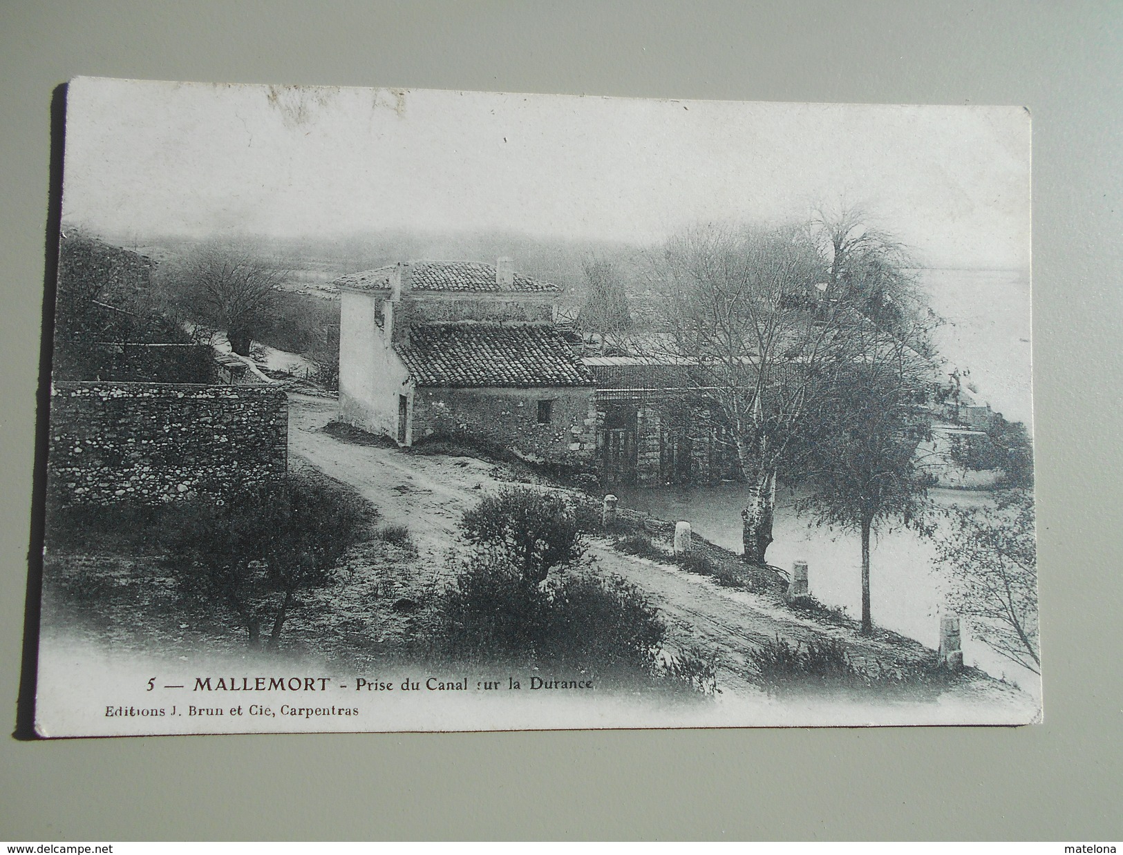 BOUCHES-DU-RHONE MALLEMORT  PRISE DU CANAL SUR LA DURANCE - Mallemort