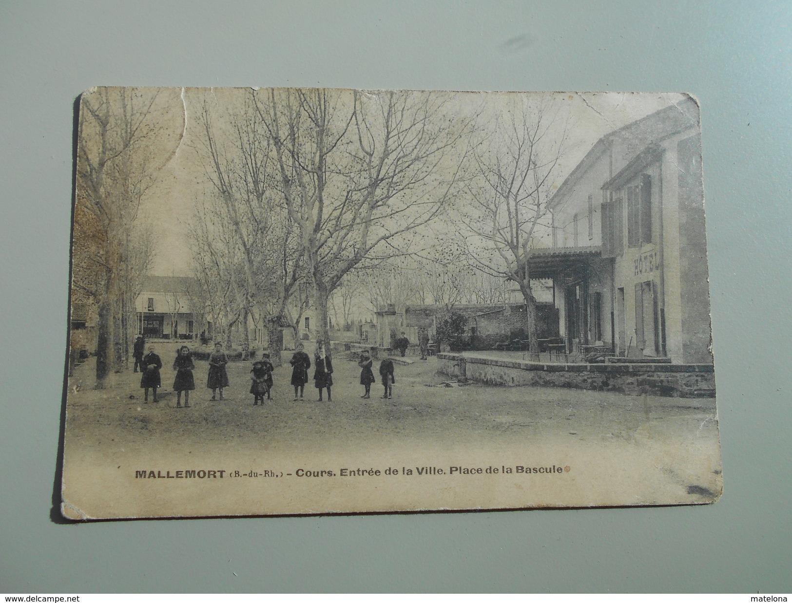 BOUCHES-DU-RHONE MALLEMORT COURS ENTREE DE LA VILLE PLACE DE LA BASCULE ADRESSÉE LA FORGE A BESSEGES - Mallemort