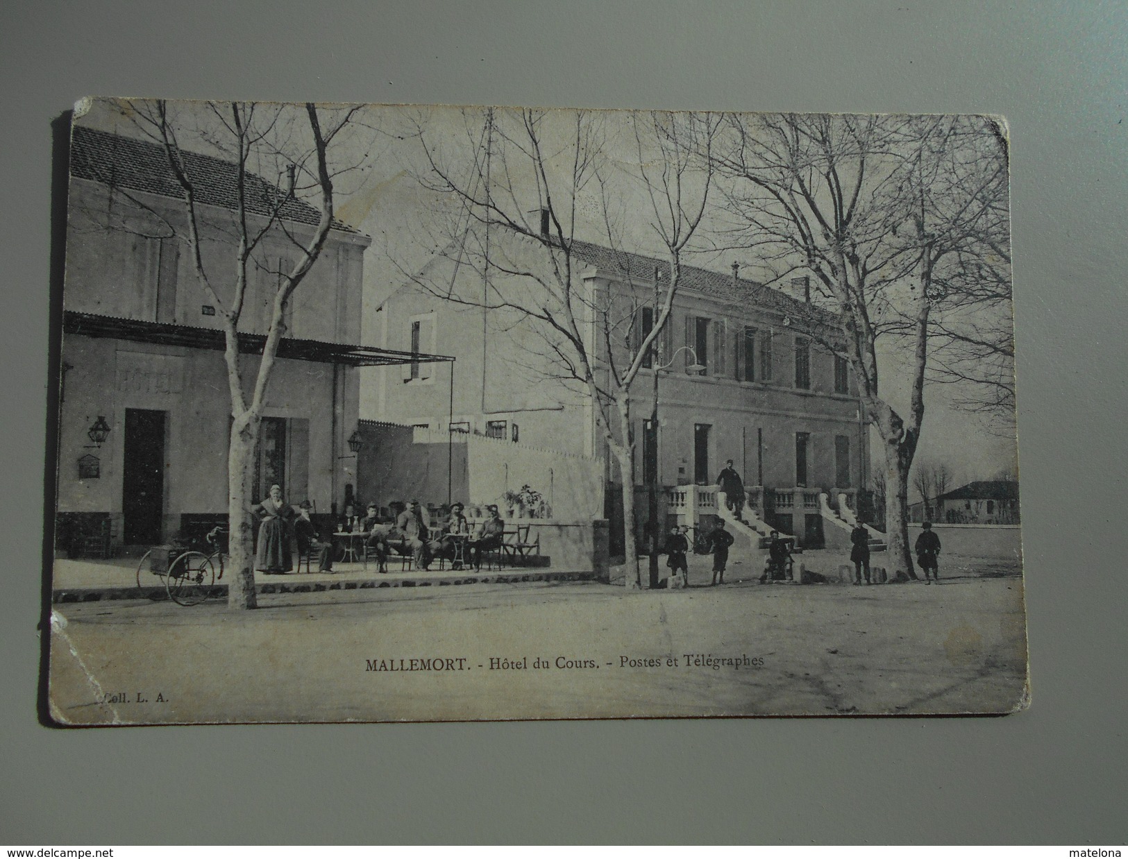 BOUCHES-DU-RHONE MALLEMORT HOTEL DU COURS POSTES ET TÉLÉGRAPHES ADRESSÉE...LA FORGE A BESSEGES - Mallemort