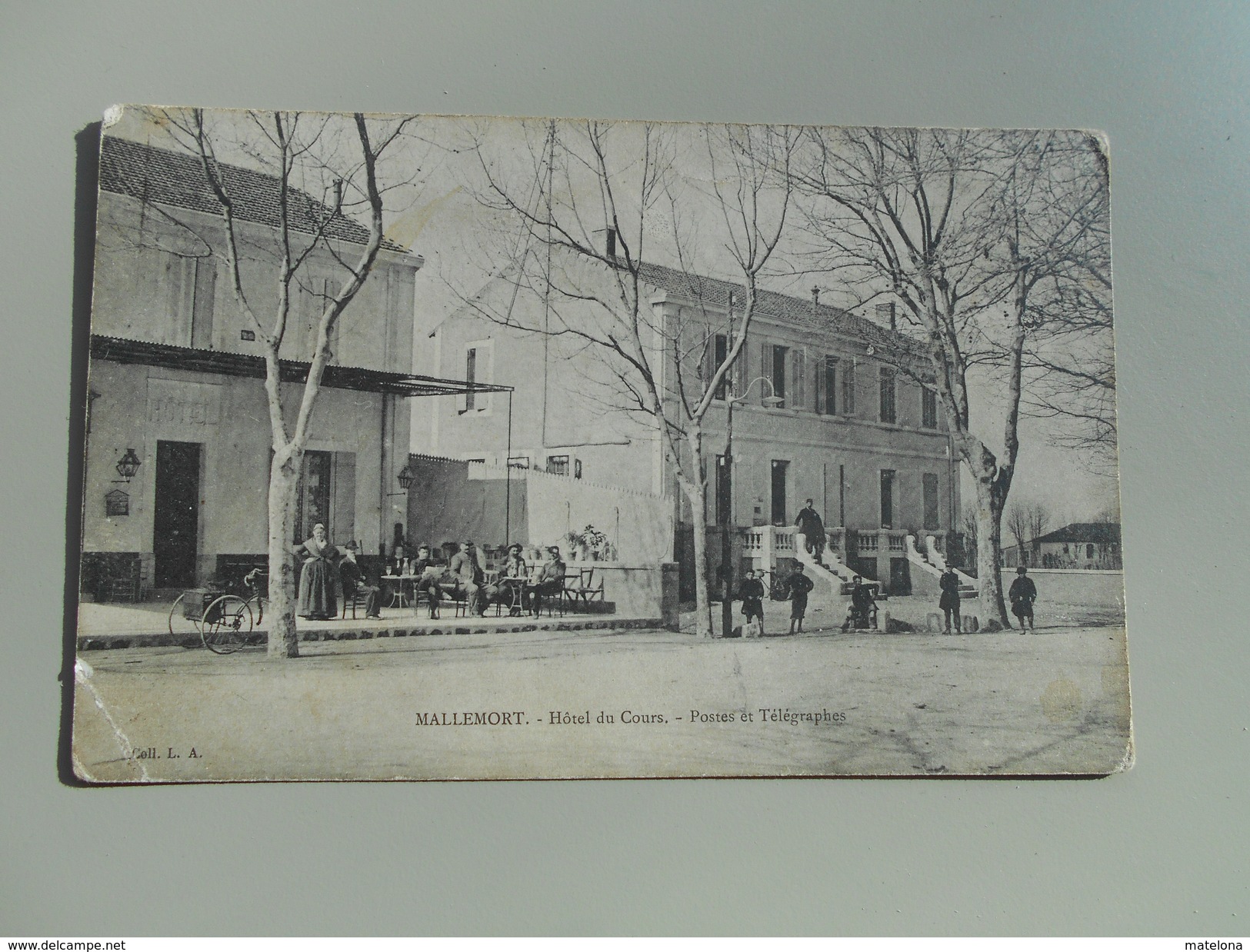 BOUCHES-DU-RHONE MALLEMORT HOTEL DU COURS POSTES ET TÉLÉGRAPHES ADRESSÉE...LA FORGE A BESSEGES - Mallemort