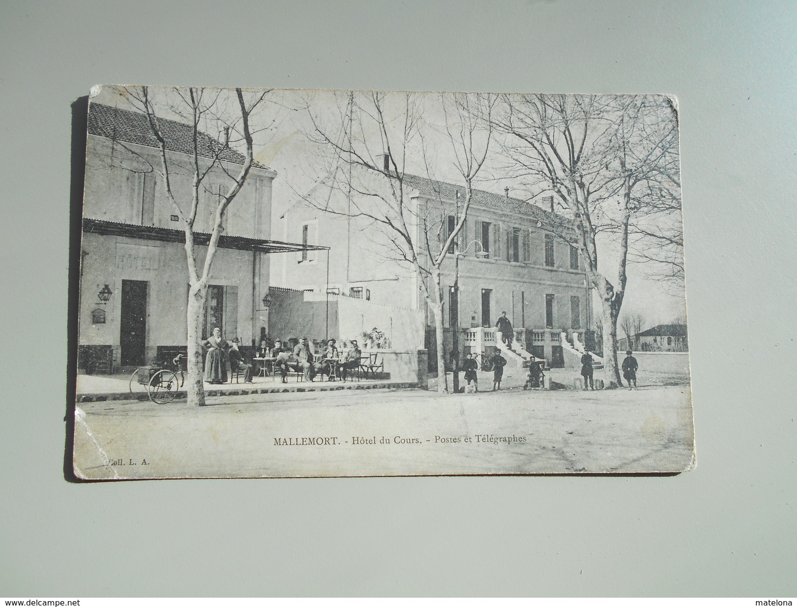 BOUCHES-DU-RHONE MALLEMORT HOTEL DU COURS POSTES ET TÉLÉGRAPHES ADRESSÉE...LA FORGE A BESSEGES - Mallemort