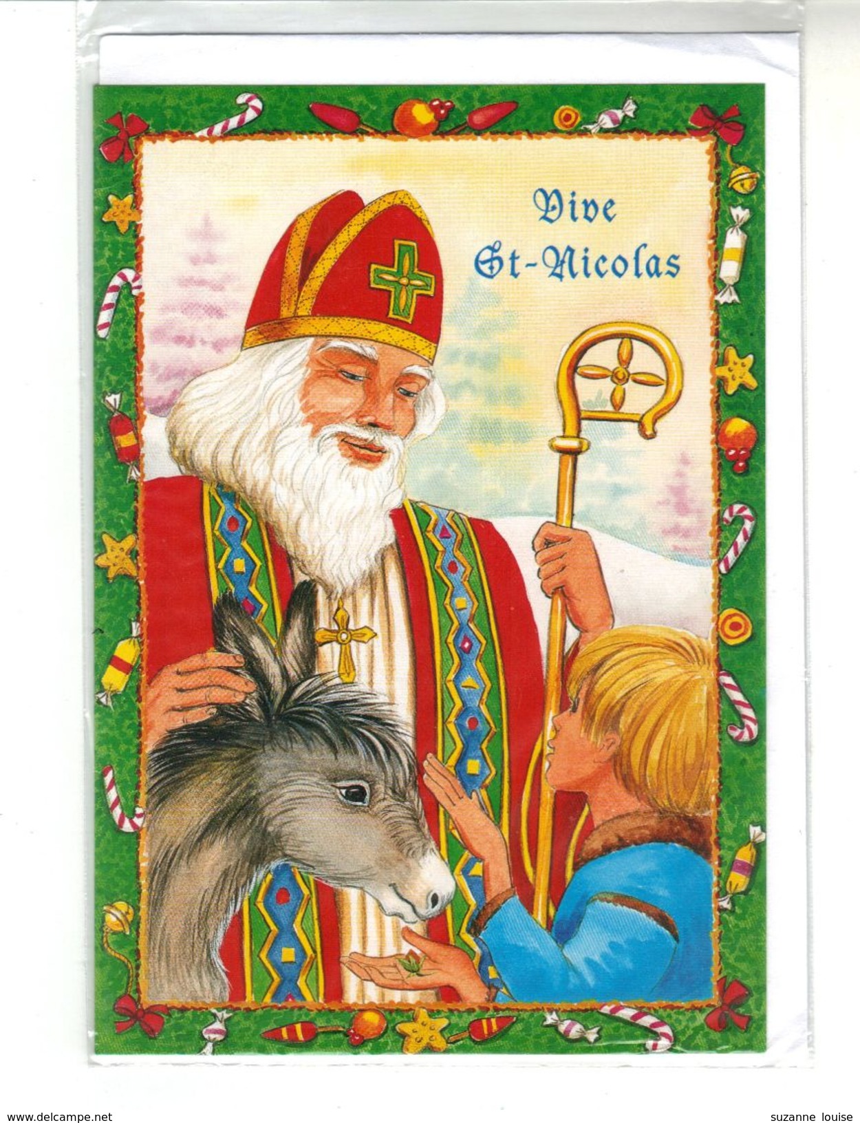 CPM - Lot De 4 Cartes Neuves, Ouvrantes,  Grand Format  " VIVE  SAINT-NICOLAS " - Saint-Nicolas