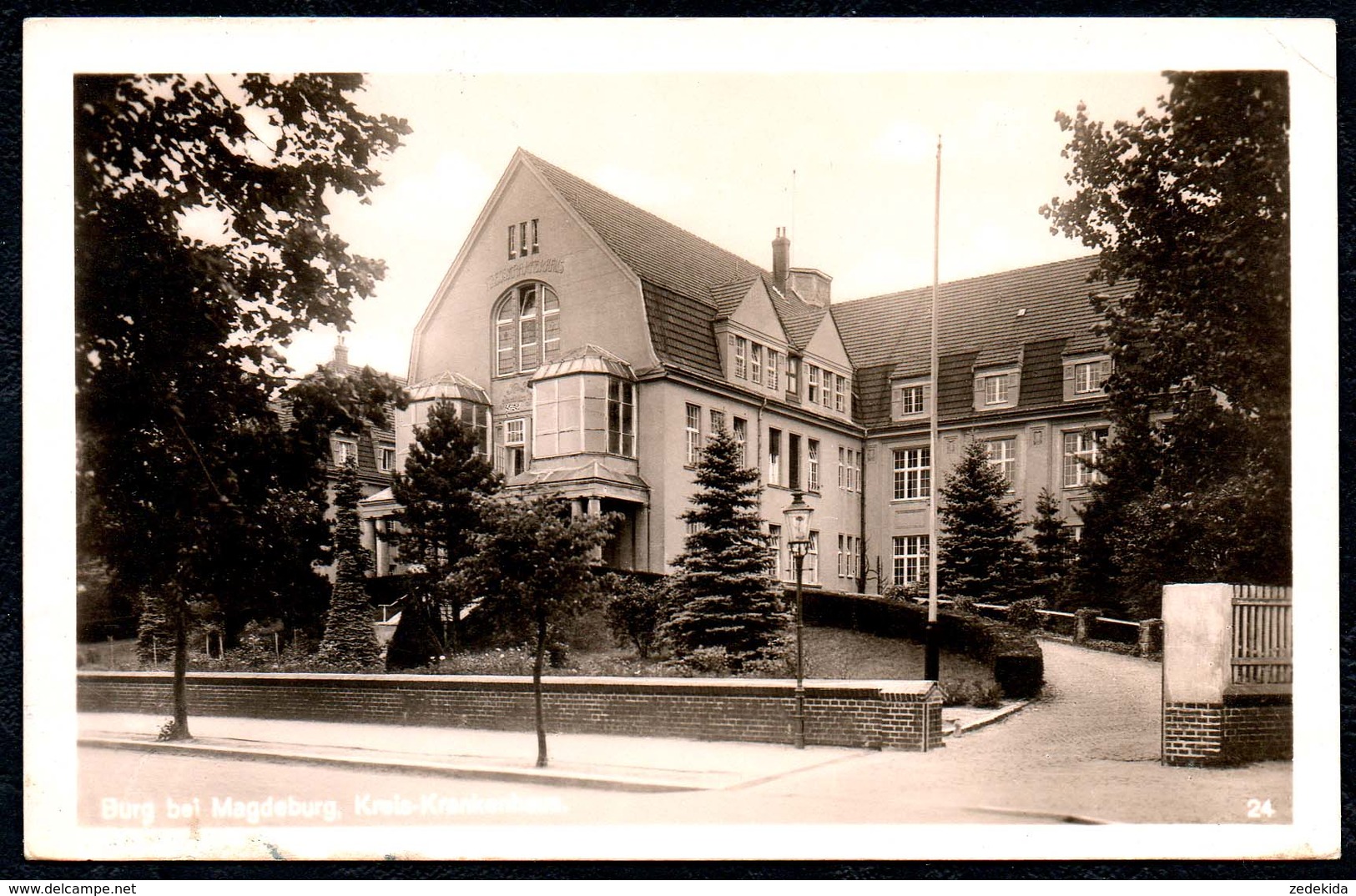 A8458 - Burg Bei Magdeburg - Kreiskrankenhaus - Trinks & Co - Gel Feldpost 1943 - Burg