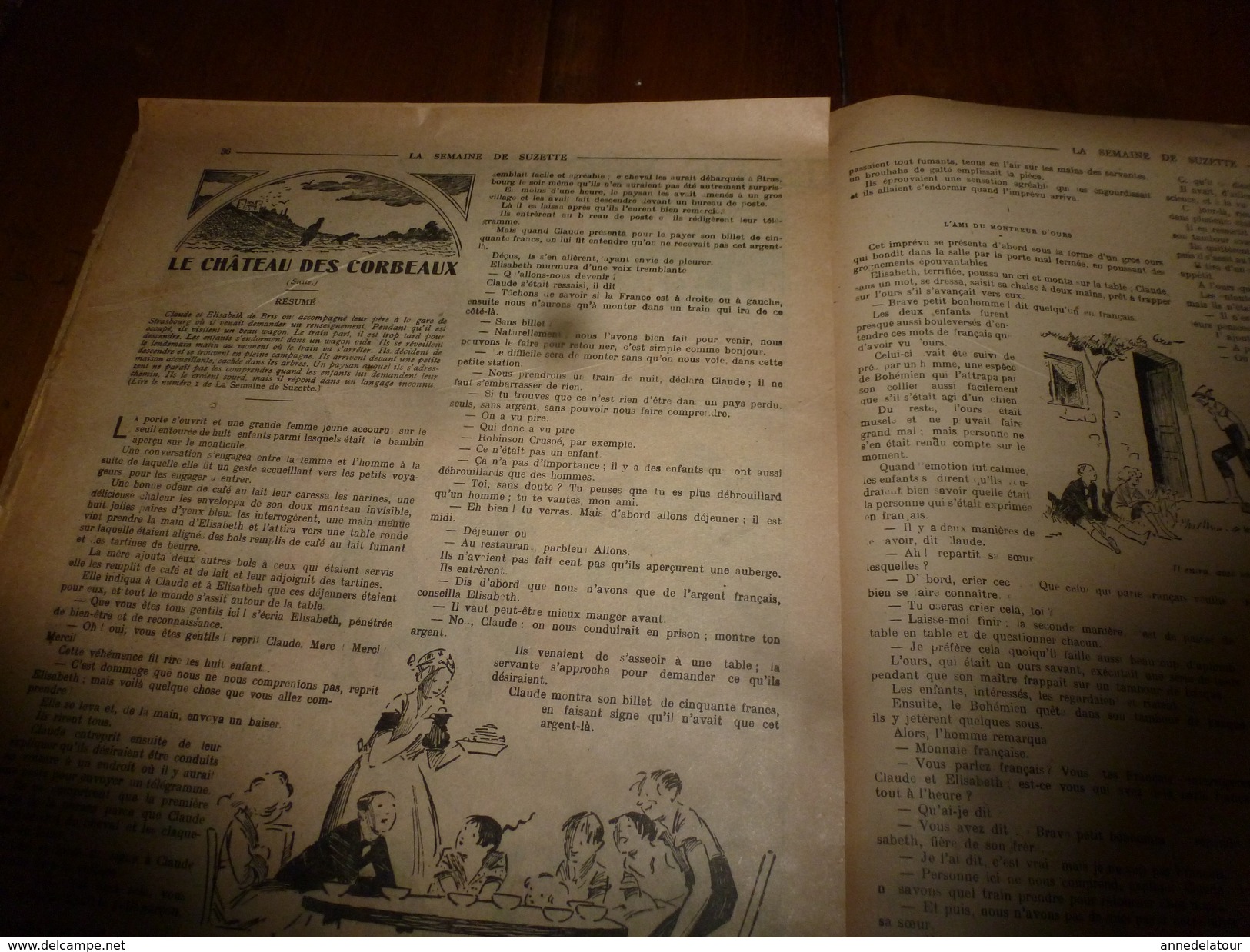 1948  LSDS (La Semaine De Suzette)  : Les Petits Ennuis De Bécassine; Le Château Des Corbeaux (suite); Etc - La Semaine De Suzette