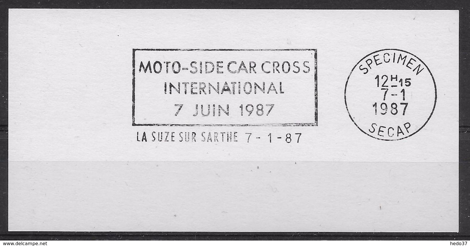 Motos - Side-Car - Flamme Secap SPECIMEN - TB - Motos