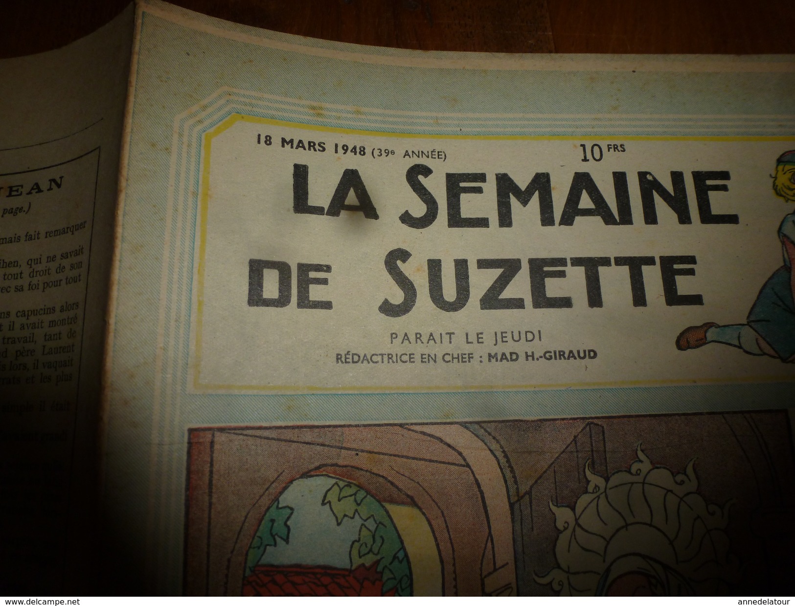 1948  LSDS (La Semaine De Suzette) :Frère JEAN; Les Petits POULBOTS Au Cinéma ;  Les Petits Ennuis De Bécassine;etc - La Semaine De Suzette