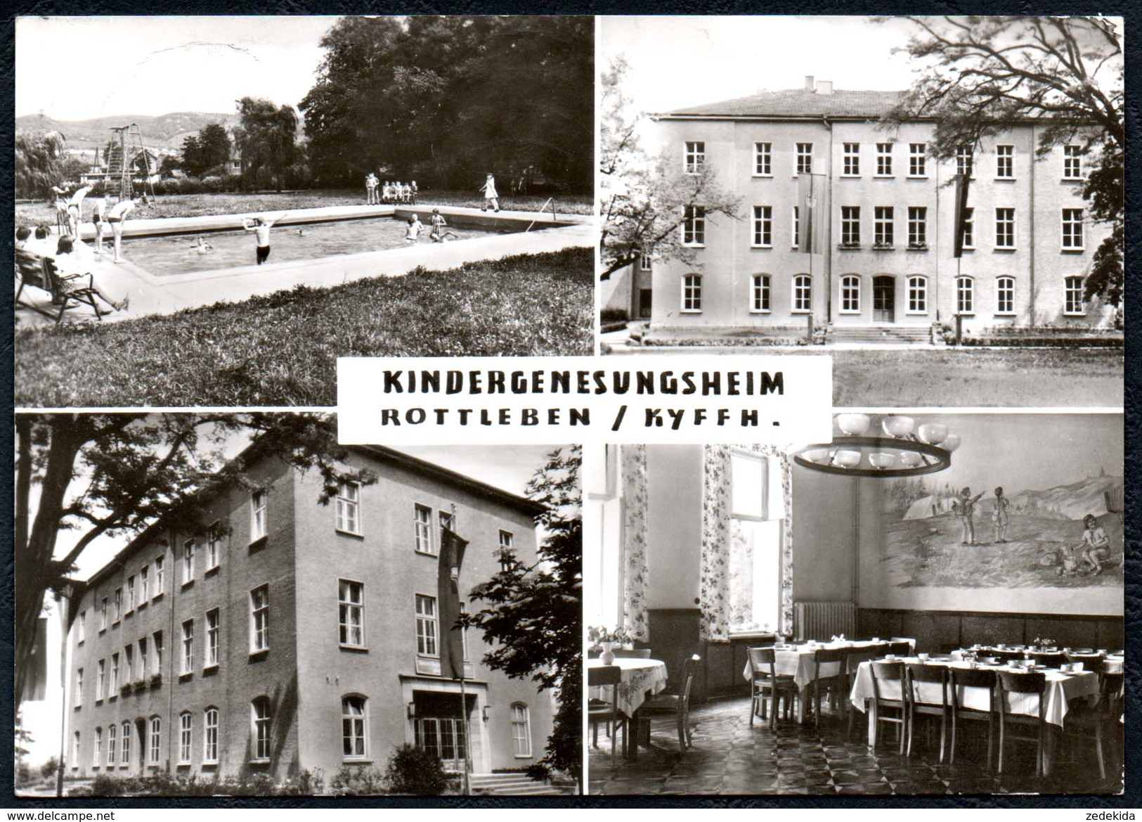 A8493 - Rottleben - Kindergenesungsheim - Straub & Fischer - Gel 1983 - Sondershausen