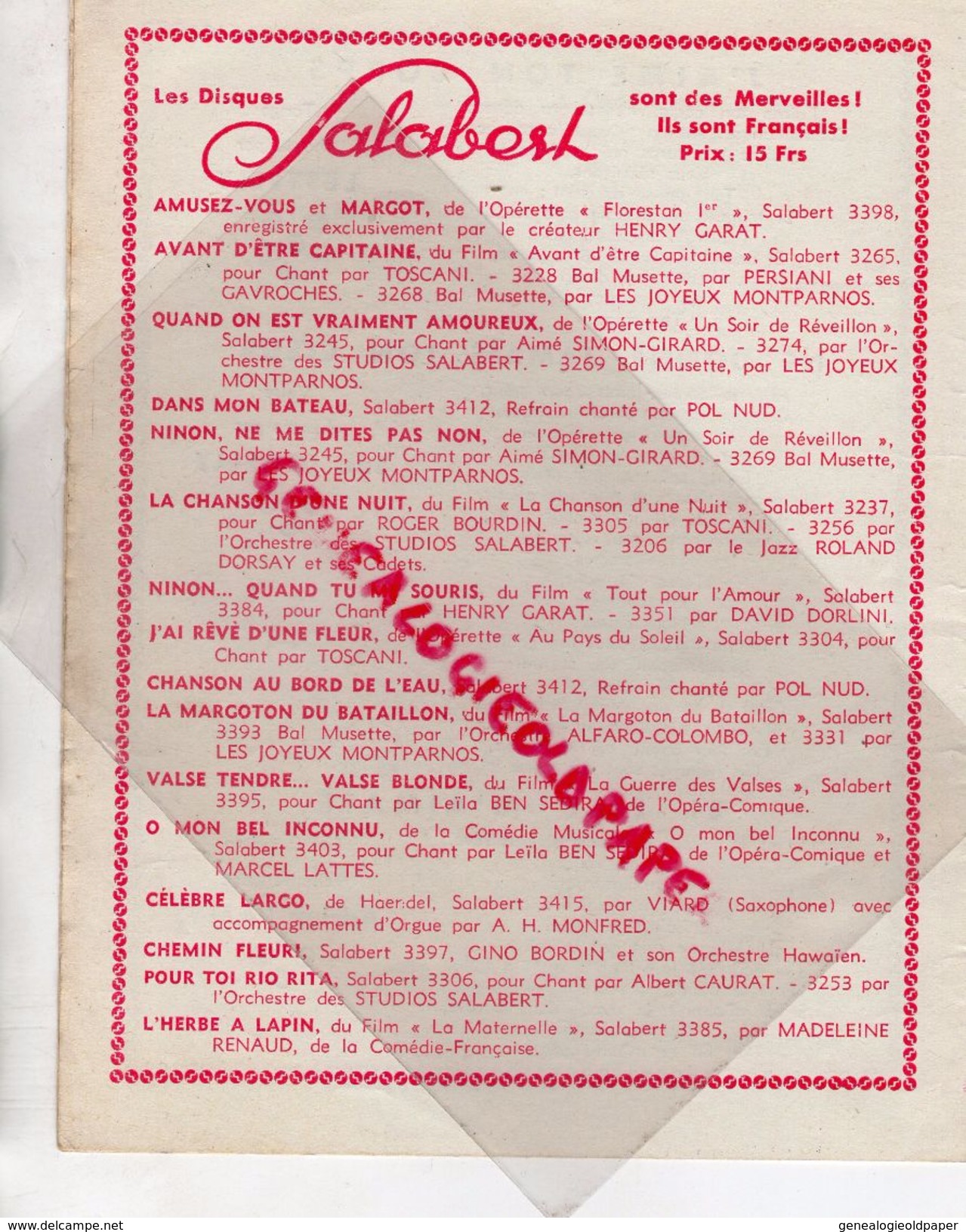 75- PARIS- PROGRAMME- THEATRE NOUVEAUTES- BENOITJEON DEUTSCH-LES SOEURS HORTENSIAS-HENRI DUVERNOIS-ANDRE BARDE-MORETTI - Programme