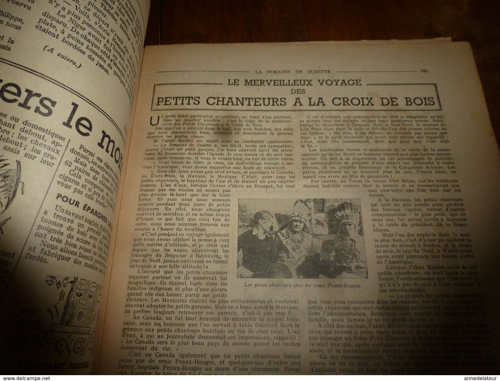 1948  LSDS Bécassine;LES PETITS CHANTEURS A LA CROIX DE BOIS; La Fée De La Glace Canadienne D'Ottawa ,Barbara Ann-Scott - La Semaine De Suzette