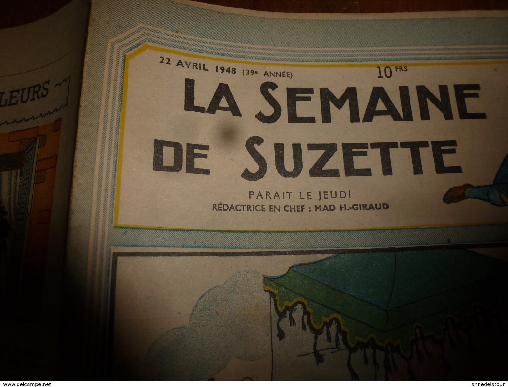 1948  LSDS :Boite Aux ILLUSIONS ; Bécassine; Très Bons Amis ---->Le Jeune Garçon Et Le Petit âne  (photo New-York Times) - La Semaine De Suzette