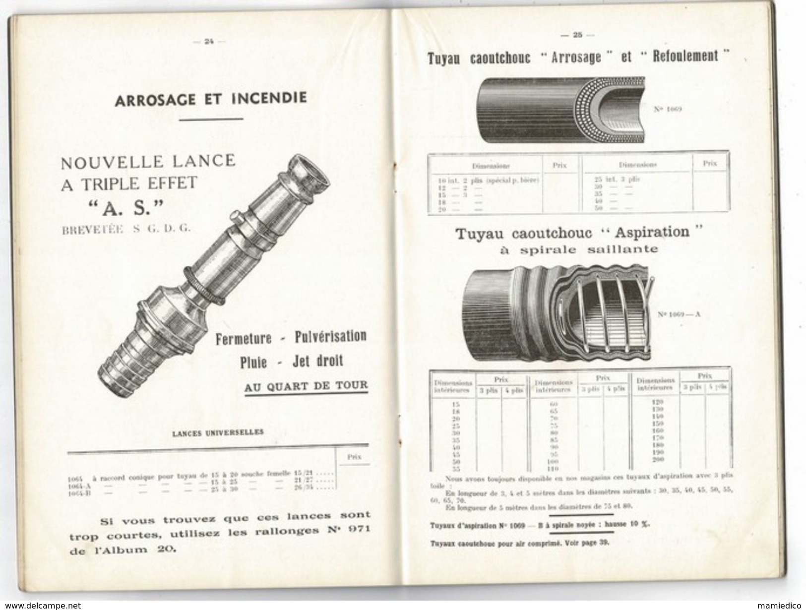 Catalogue ROBINETTERIE GENERALE Pour EAU GAZ VAPEUR BIERE SANITAIRE ESSENCE Ets Victor CATRY Et Cie à LILLE - Publicités