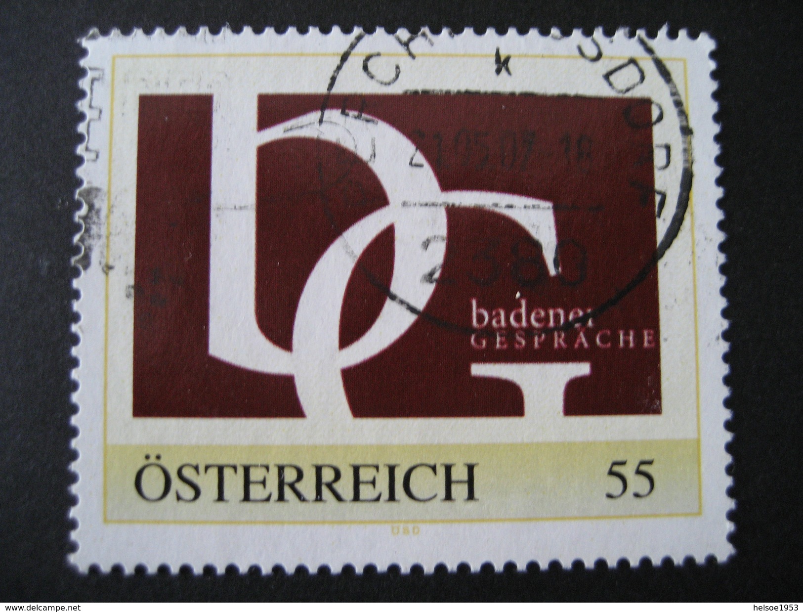 Personalisierte Marke Gestempelt, Badener Gespräche - Personnalized Stamps