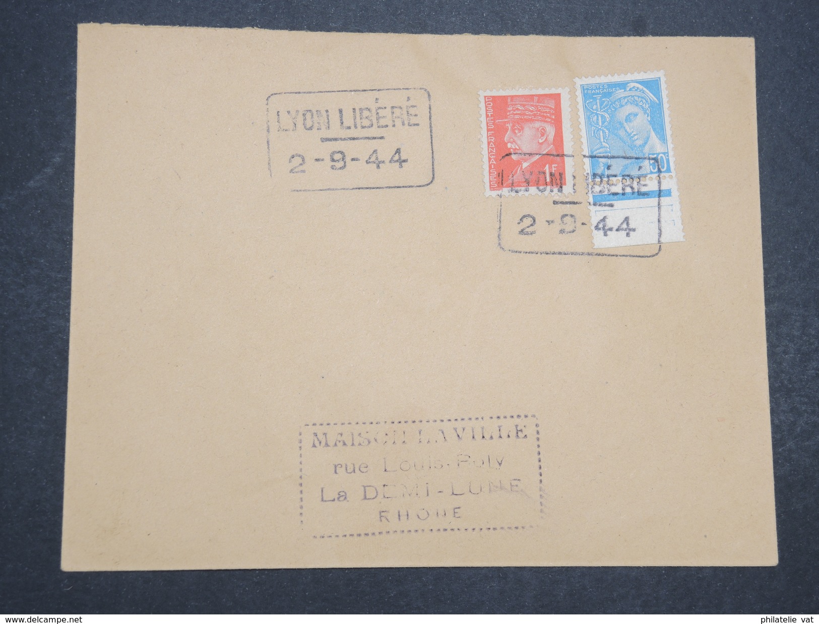 FRANCE - Env Commémorative De La Libération De Lyon Le 2 Sept 1944 - P22024 - Libération