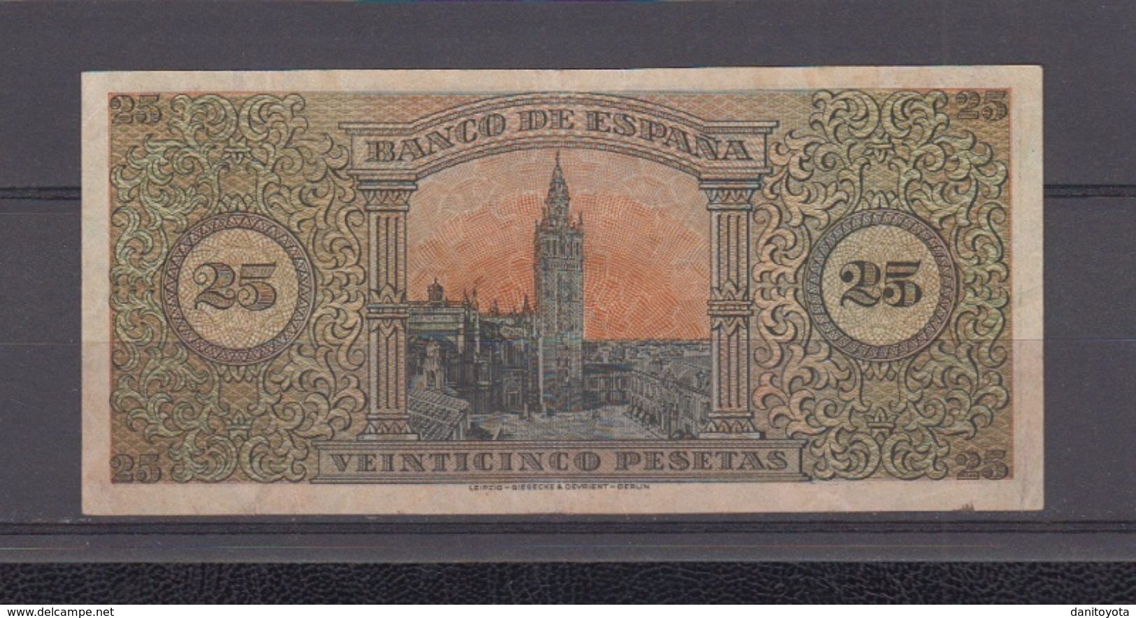 EDIFIL 430a.  25 PTAS 20 DE MAYO DE 1938 SERIE D CONSERVACIÓN EBC. - 25 Pesetas