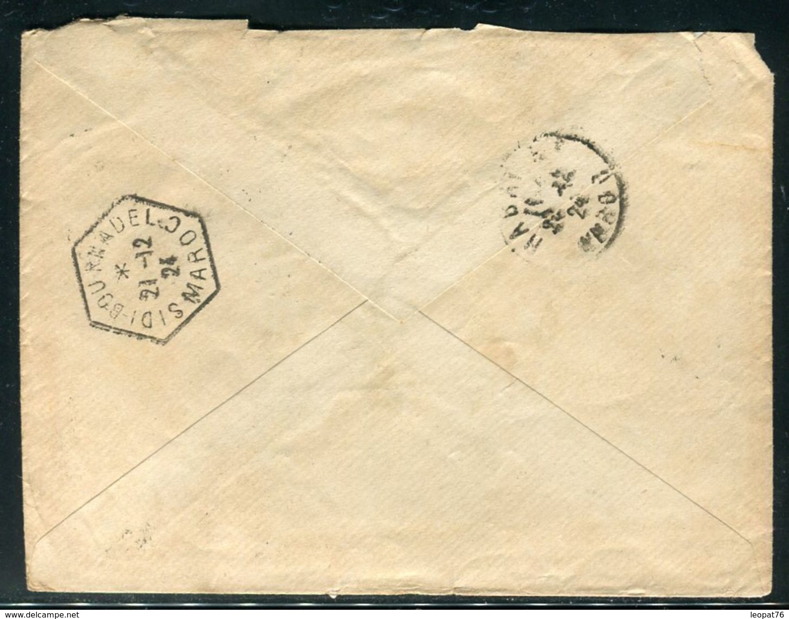 Maroc - Enveloppe De Fedhala Pour Sidi Bou Knadel En 1924 - Ref N 173 - Briefe U. Dokumente