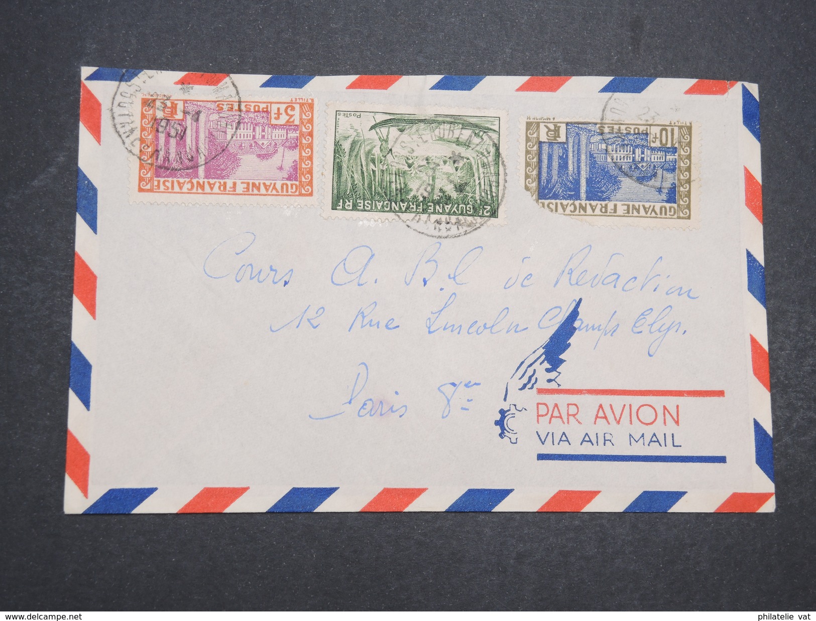 GUYANNE FRANçAISE - Env De St Laurent Pour Paris - Avril 1951 - P22049 - Cartas & Documentos