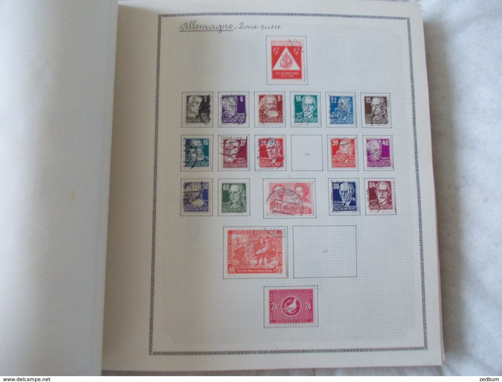 ALBUM TIMBRES n° 4 Allemagne Autriche Belgique Italie Portugal Suisse