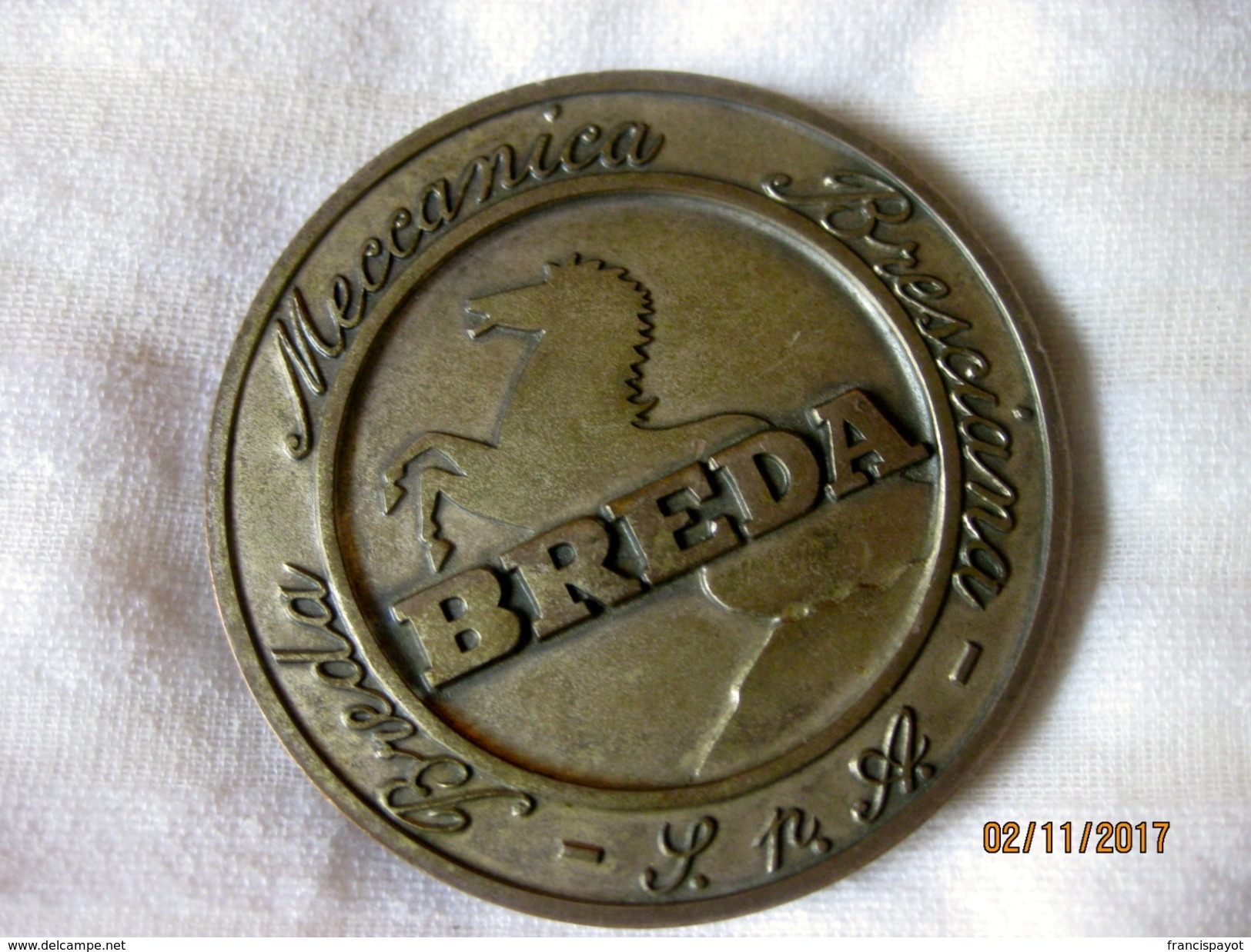 Italia: Medaglia Breda Brescia - Professionals/Firms