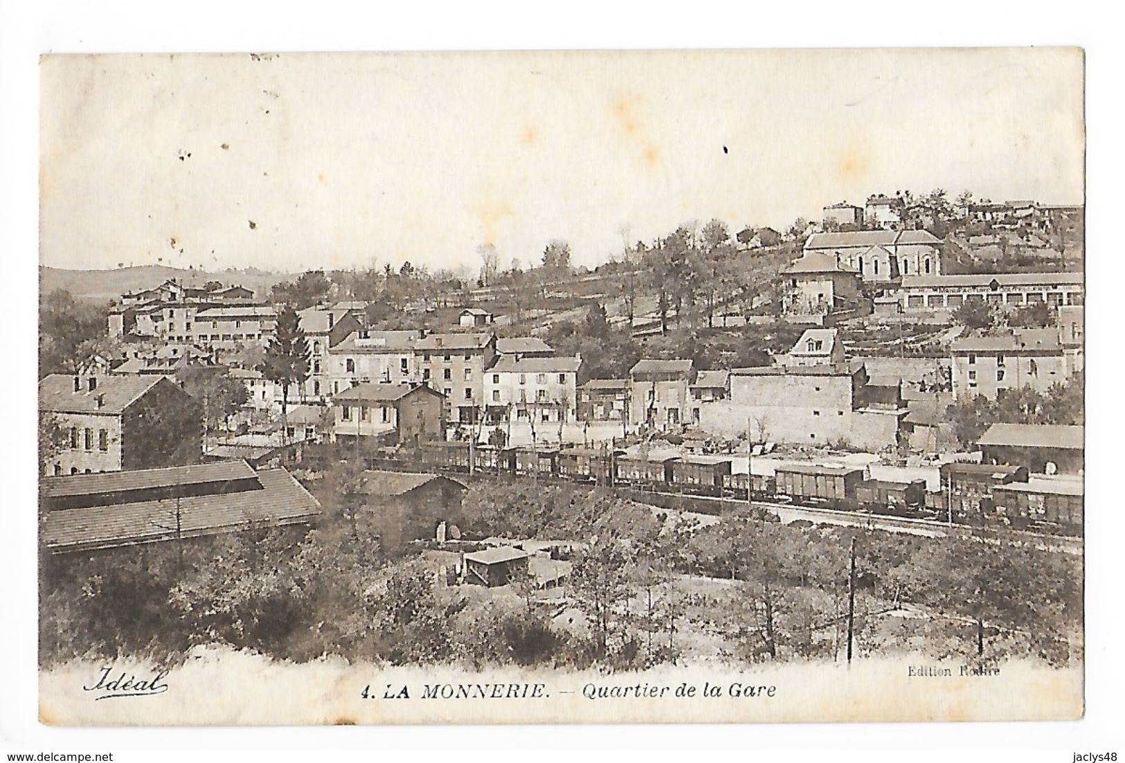 LA MONNERIE  (cpa 63)  Quartier De La Gare -   - L 1 - Autres & Non Classés