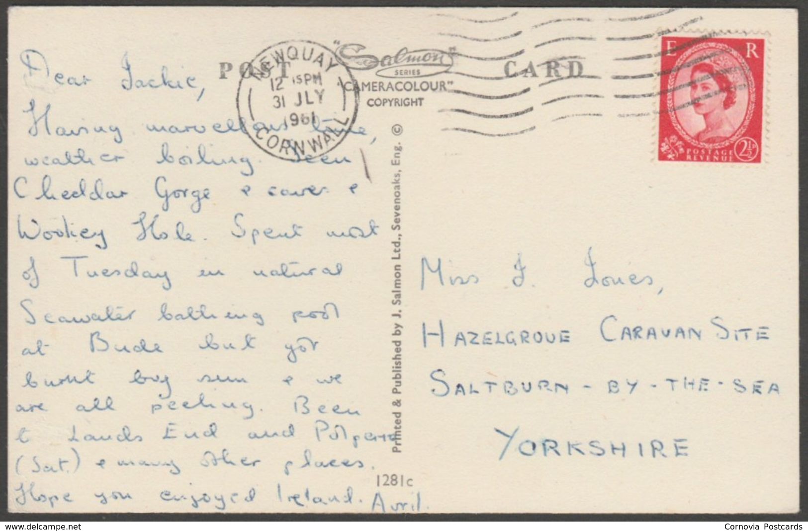 The Shell House, Polperro, Cornwall, 1961 - Salmon Postcard - Other & Unclassified