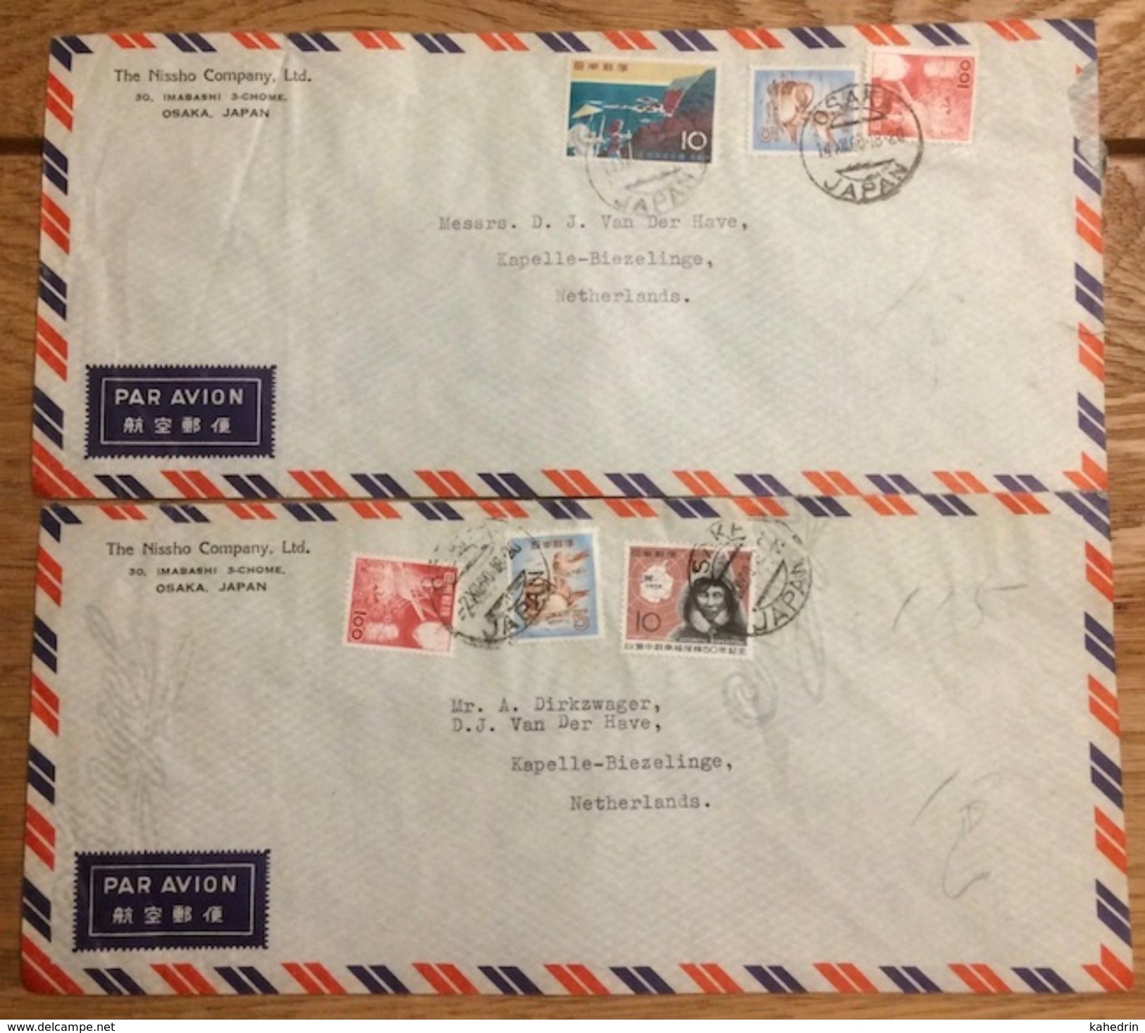 Japan 1960, 9 Airmail Covers - Luchtpost