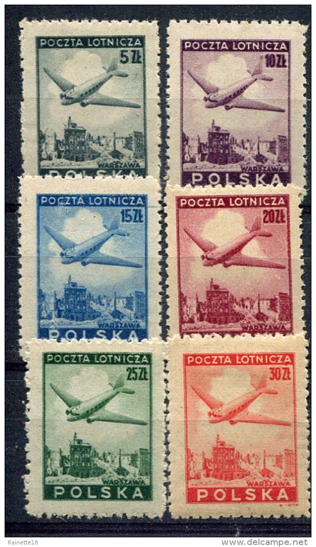 Pologne         PA  10/15  * - Unused Stamps