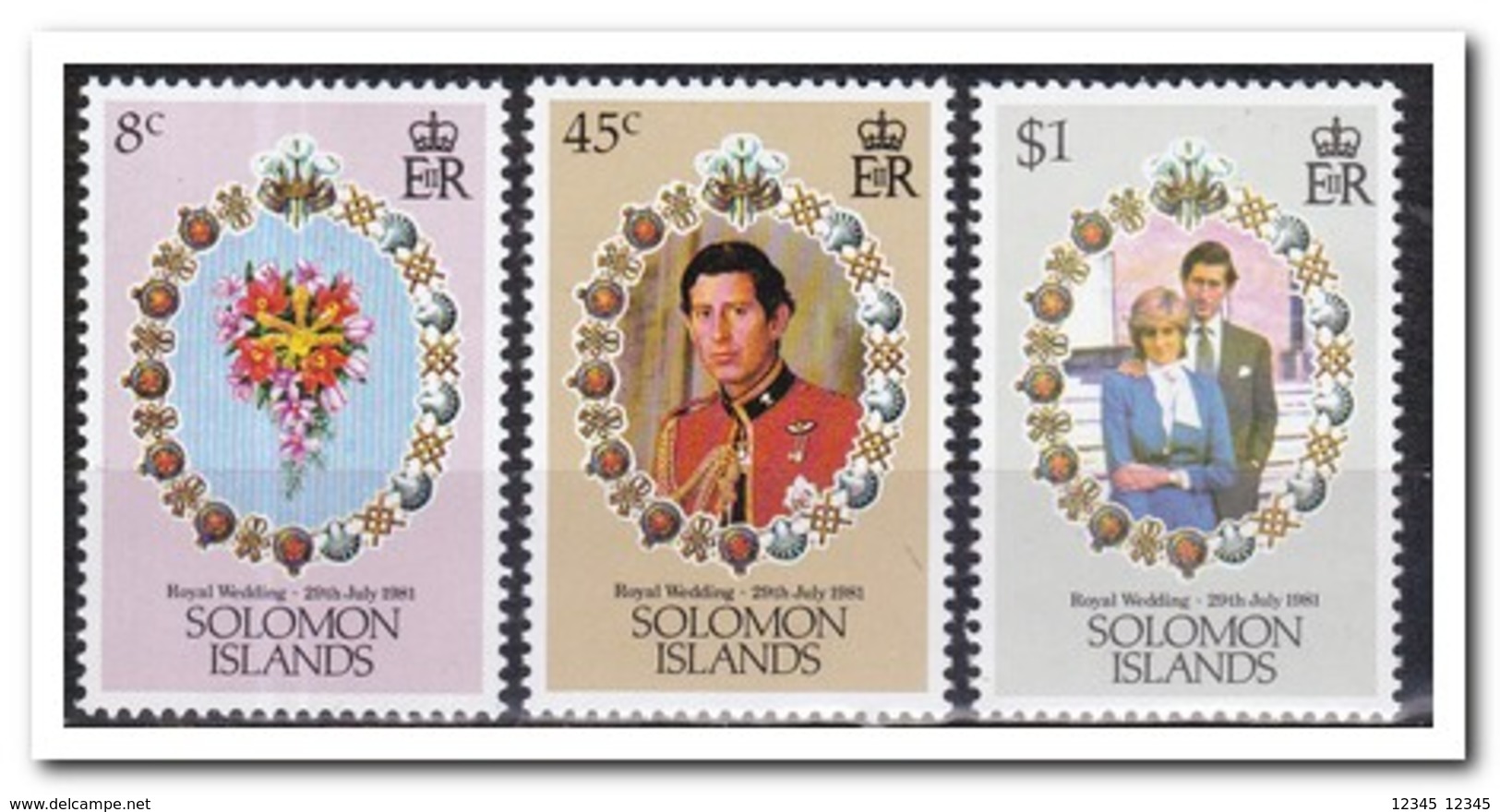 Solomon 1981, Postfris MNH, Royal Wedding, Flowers - Solomoneilanden (1978-...)