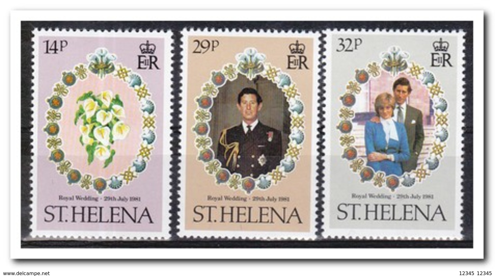 Sint Helena 1981, Postfris MNH, Royal Wedding, Flowers - Sint-Helena