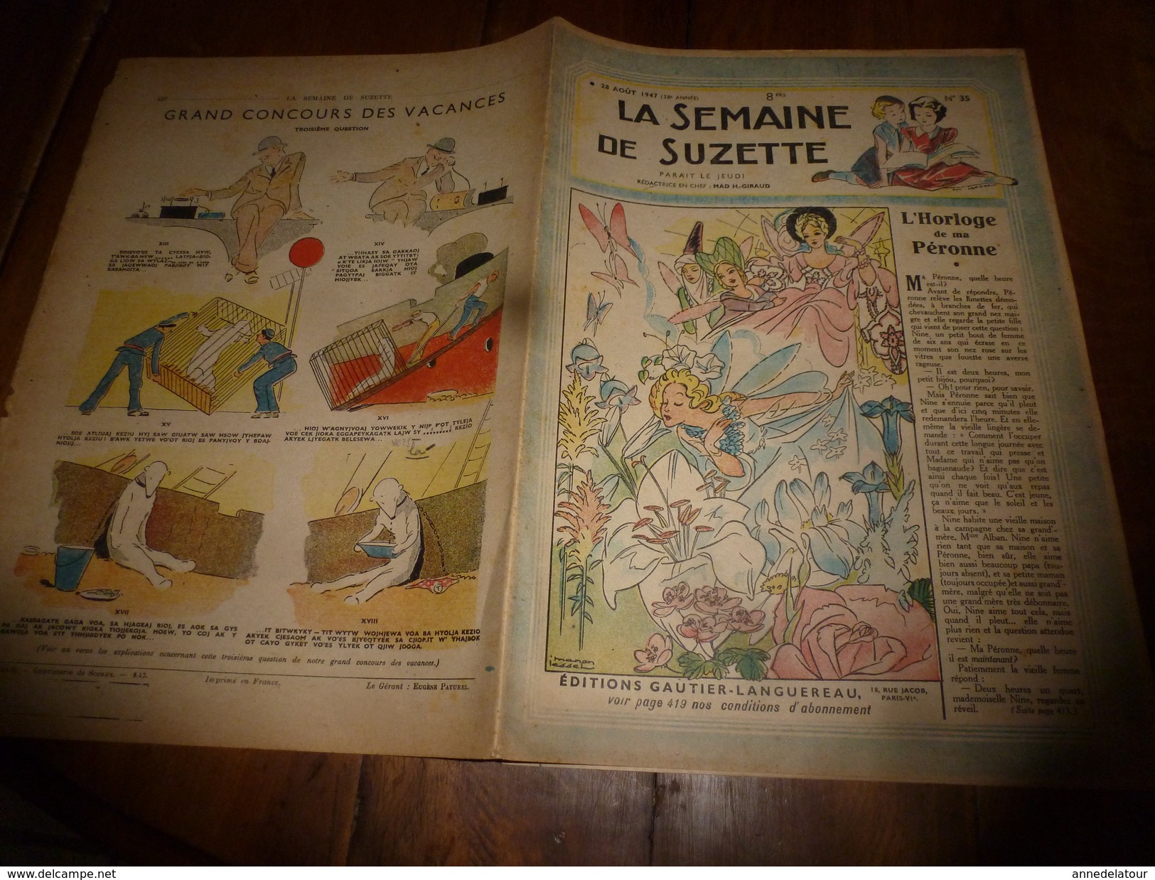 1947  LSDS : Le MOULIN Des TROIS EPIS; Du Petit Au Grand Bateau POURQUOI-PAS ; Etc - La Semaine De Suzette