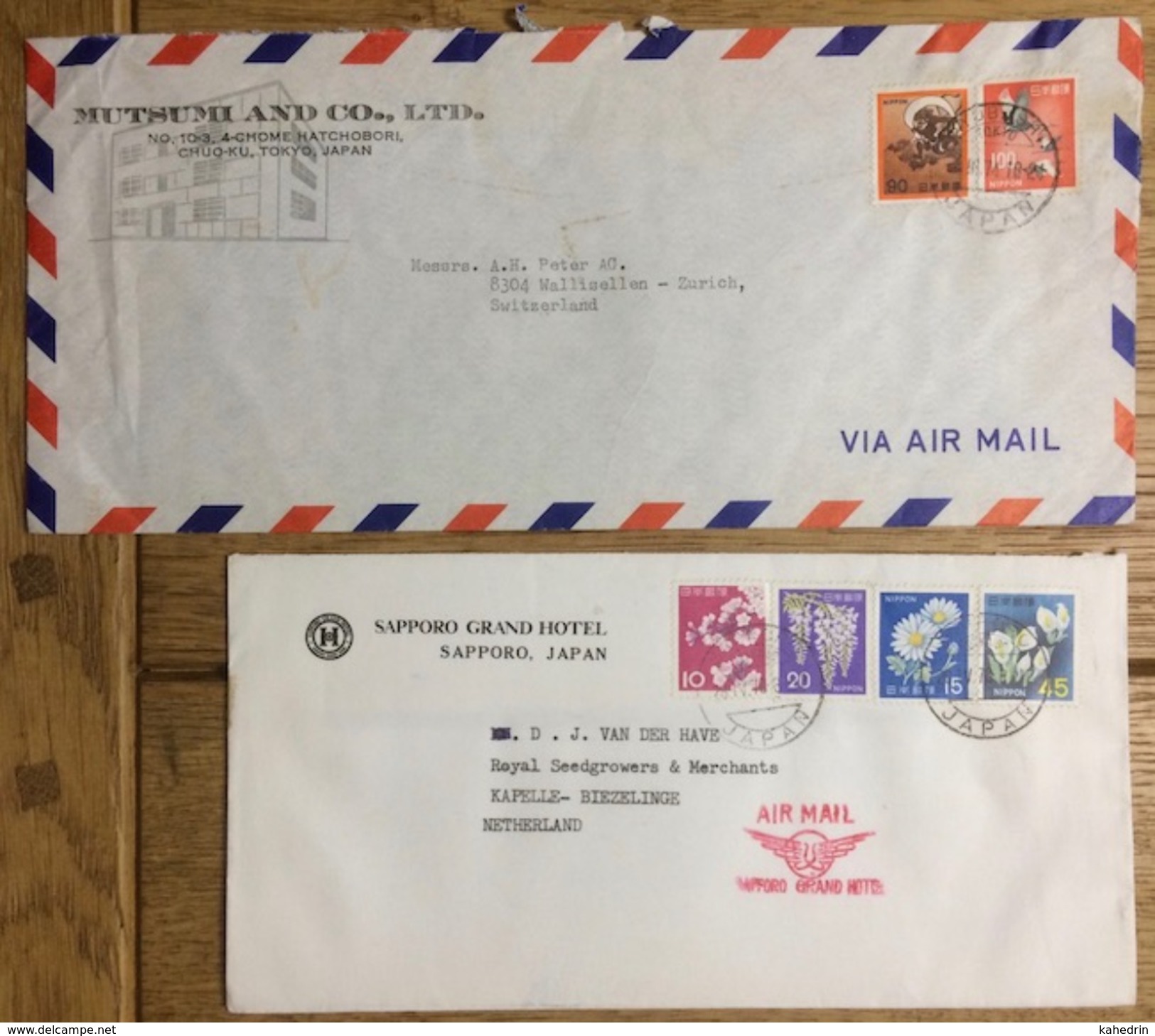 Japan, 10 Airmail Covers - Luchtpost