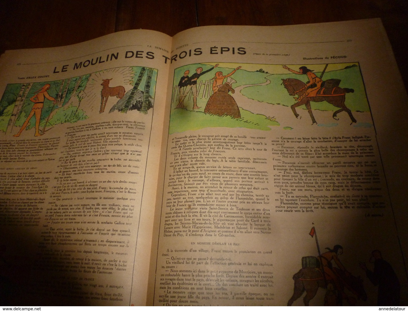 1947  LSDS : Le MOULIN Des TROIS EPIS; Bouli-Koko Travaille....comme Un Nègre ; Etc - La Semaine De Suzette