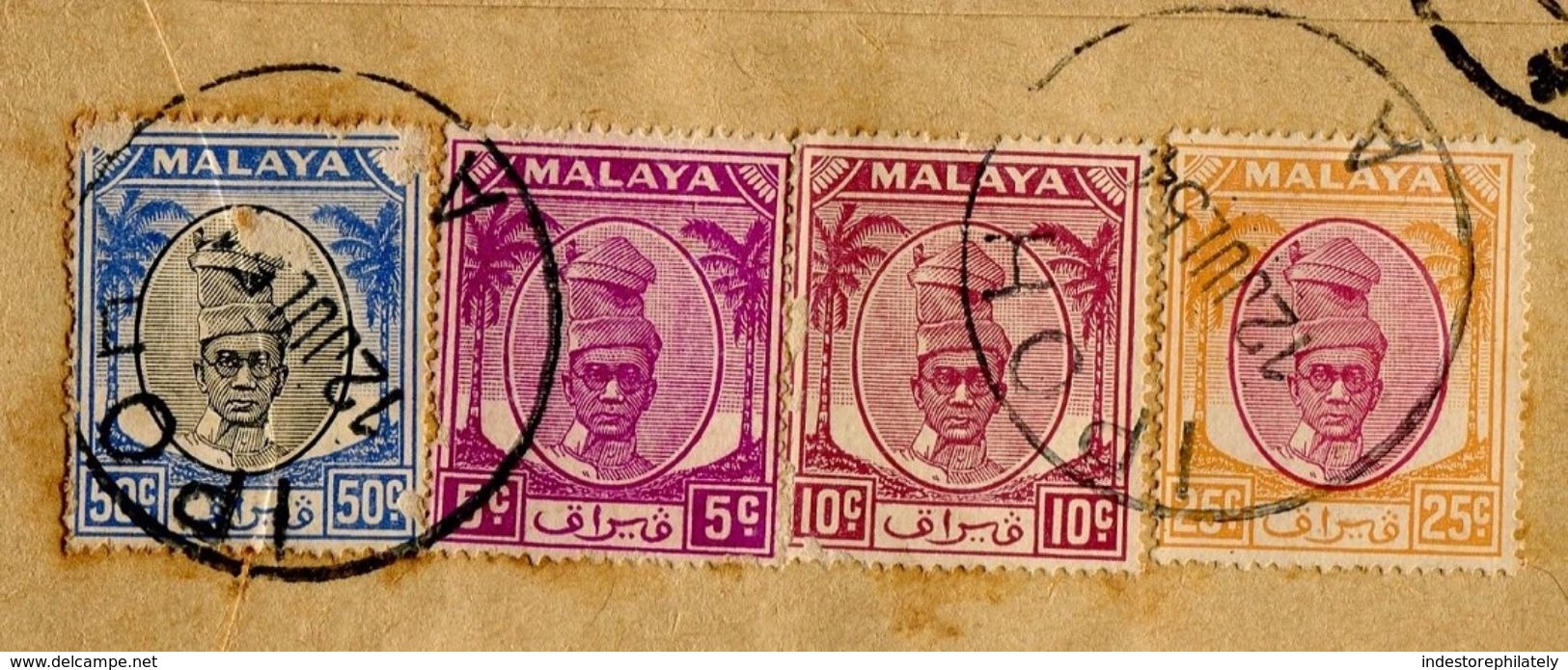 MALAYA Registered Letter 1680, Ipoh To South India, 12 July 1954 (M19) - Perak