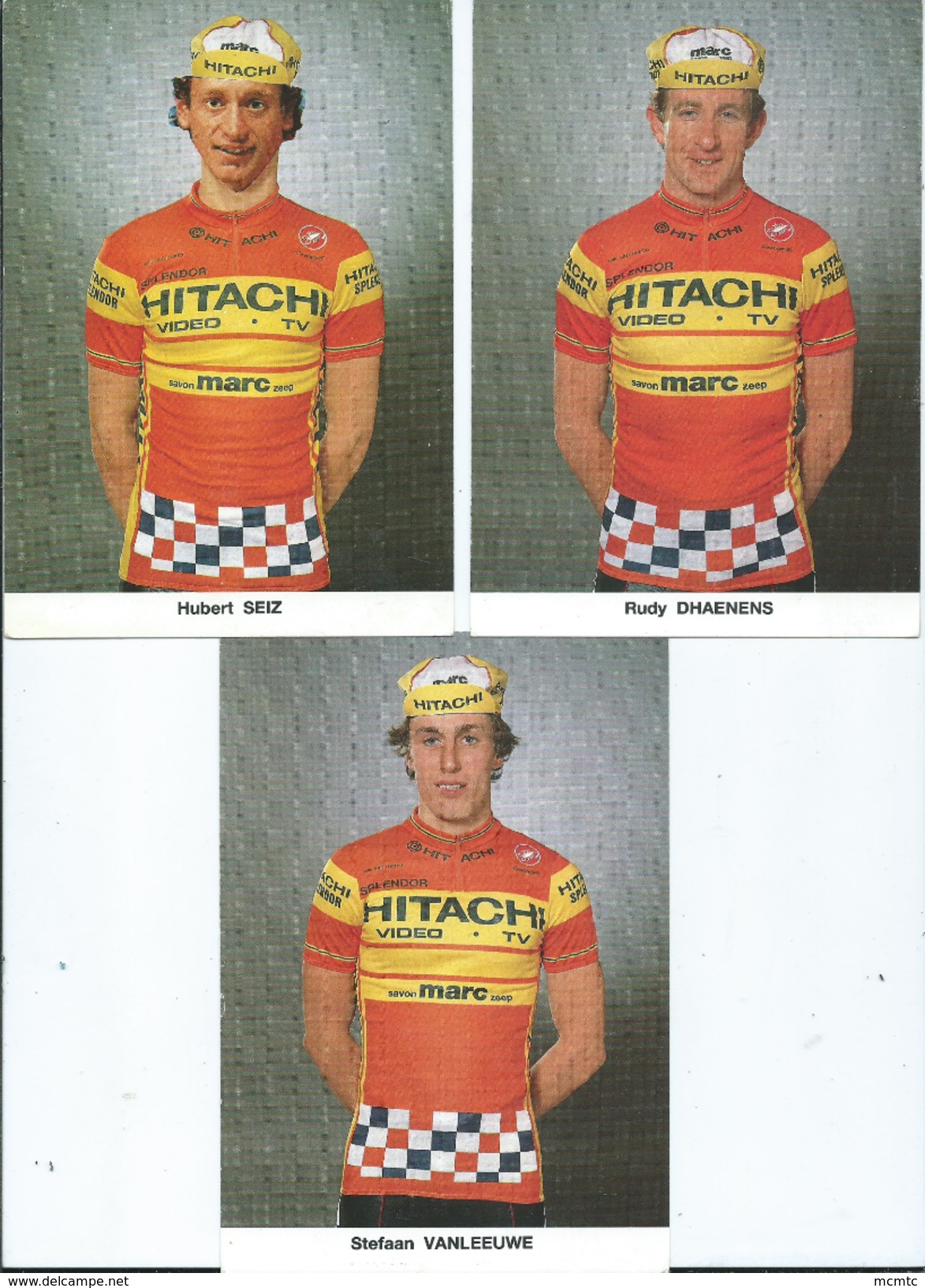 3 CPM - Coureurs Cyclistes - Seiz Hubert - Stefaan Vanleeuwe  - Rudy Dhaenens - Ciclismo