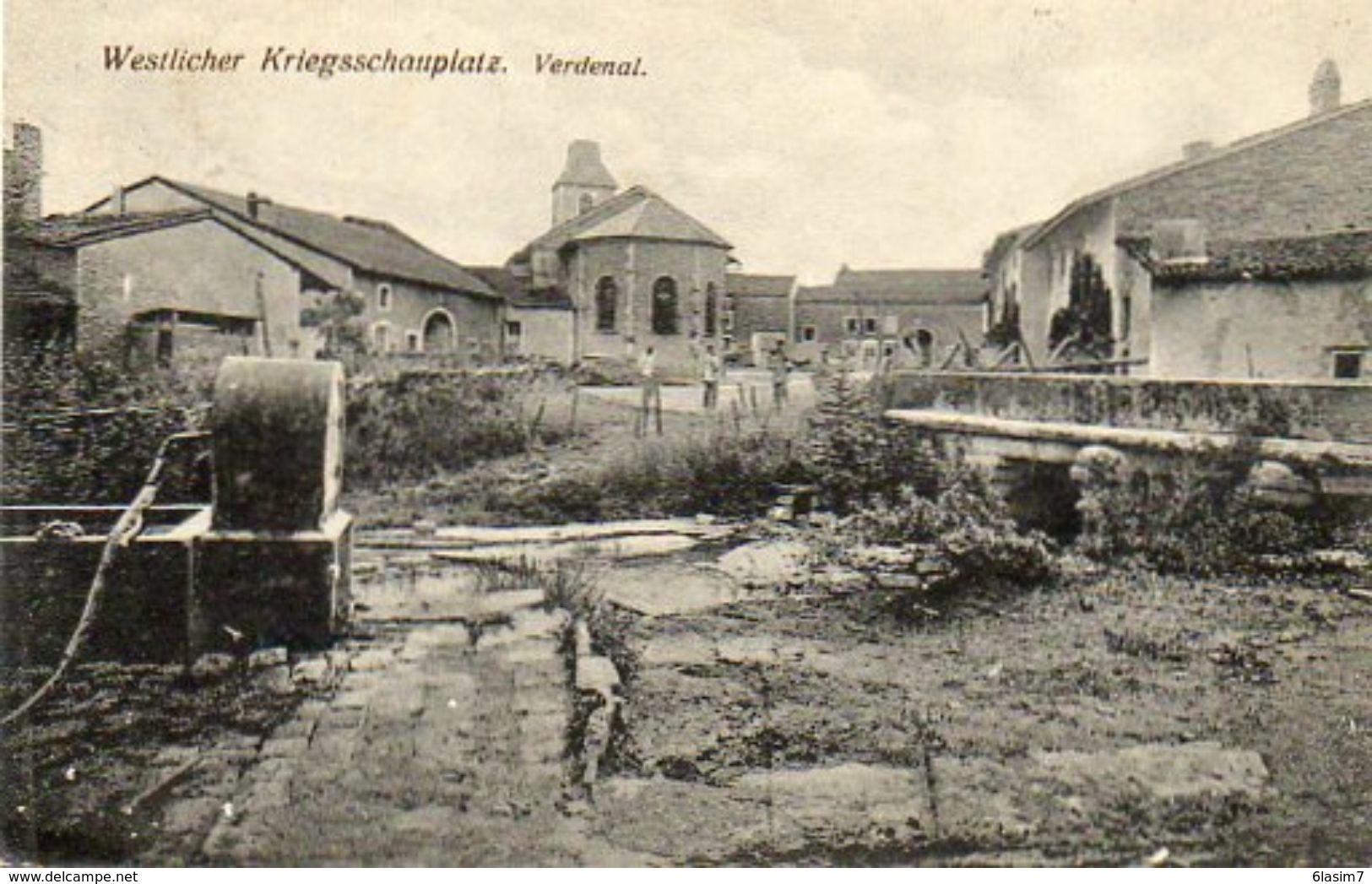 CPA - VERDENAL (54) - Aspect Du Quartier De L'Eglise En 1917 - Autres & Non Classés