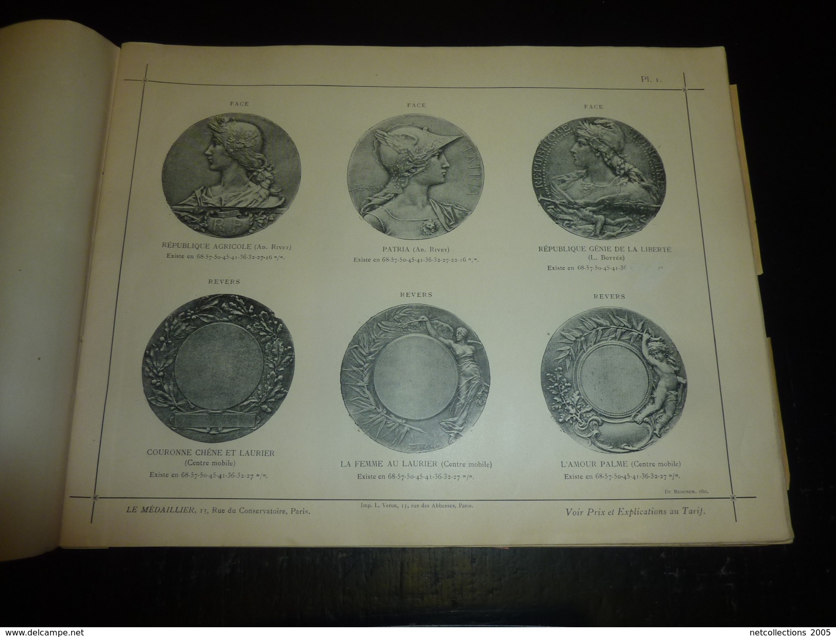 Magnifique Catalogue Médailles Artistiques " LE MEDAILLIER " édition Et Gravure De Médailles D'art - PARIS 1903 - France