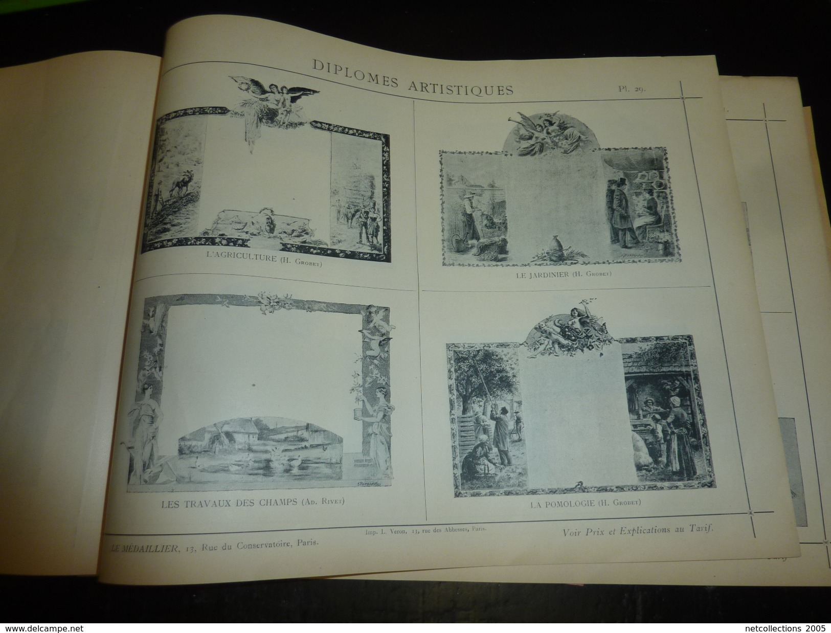 Magnifique catalogue médailles Artistiques " LE MEDAILLIER " édition et gravure de médailles d'art - PARIS 1903