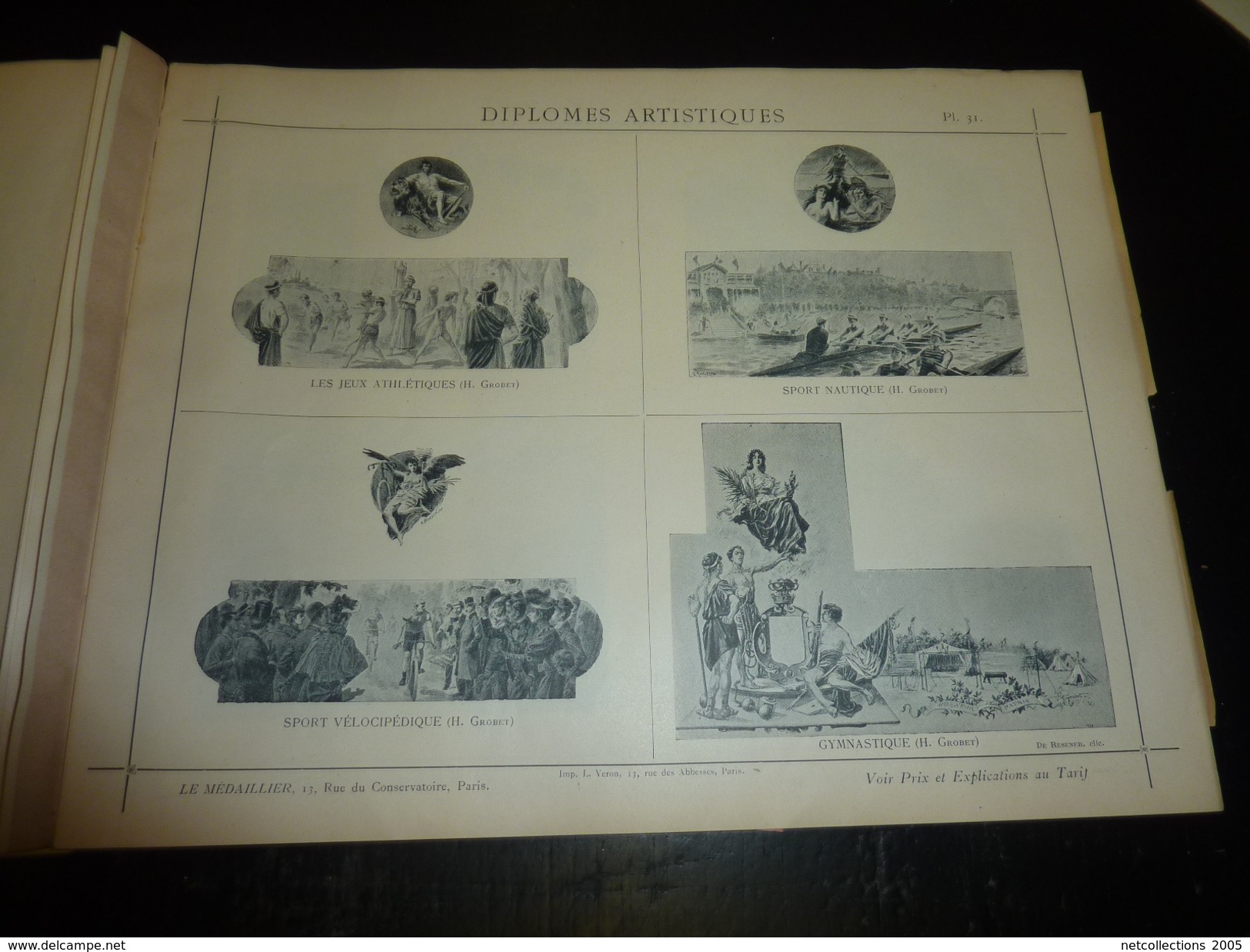 Magnifique catalogue médailles Artistiques " LE MEDAILLIER " édition et gravure de médailles d'art - PARIS 1903