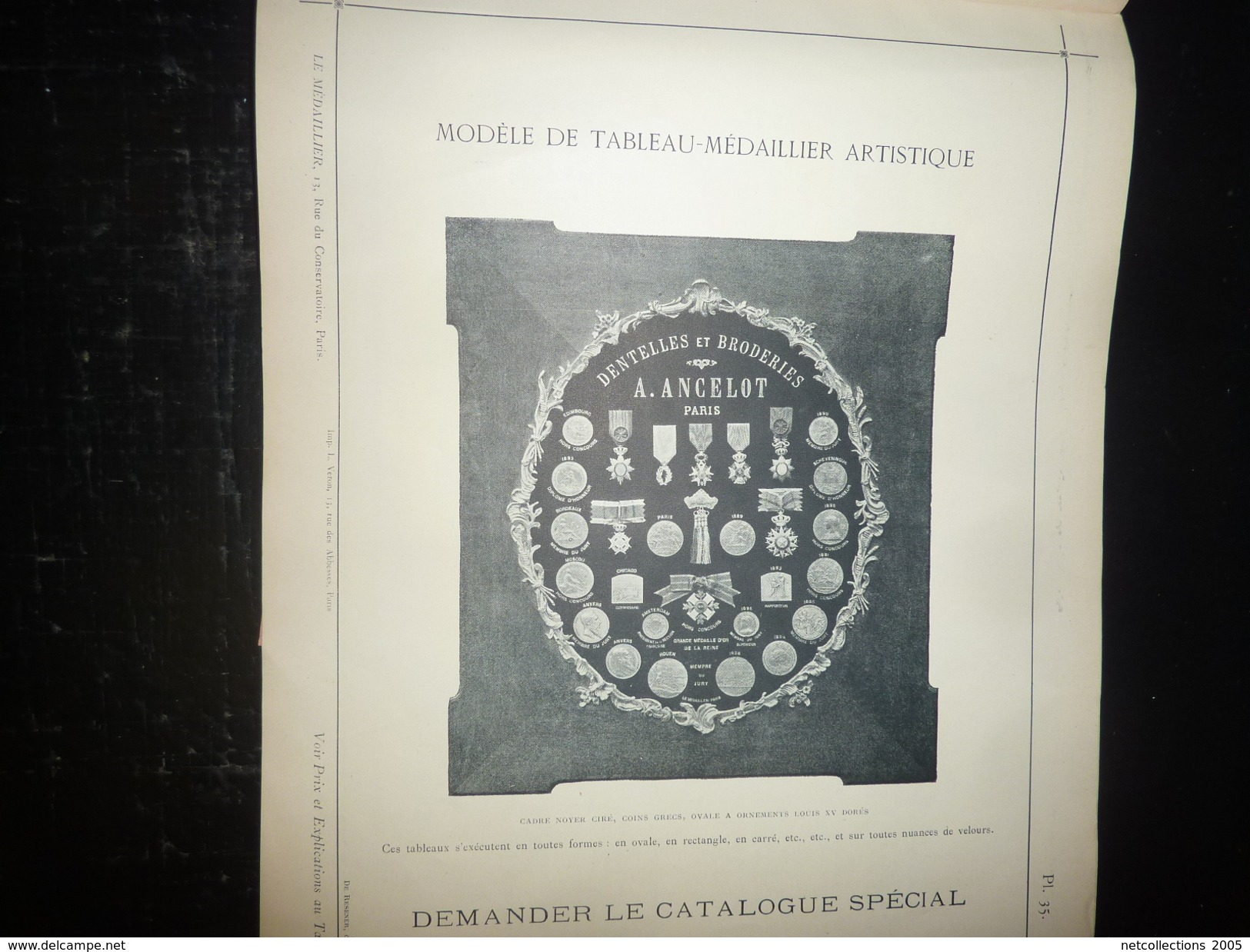 Magnifique catalogue médailles Artistiques " LE MEDAILLIER " édition et gravure de médailles d'art - PARIS 1903