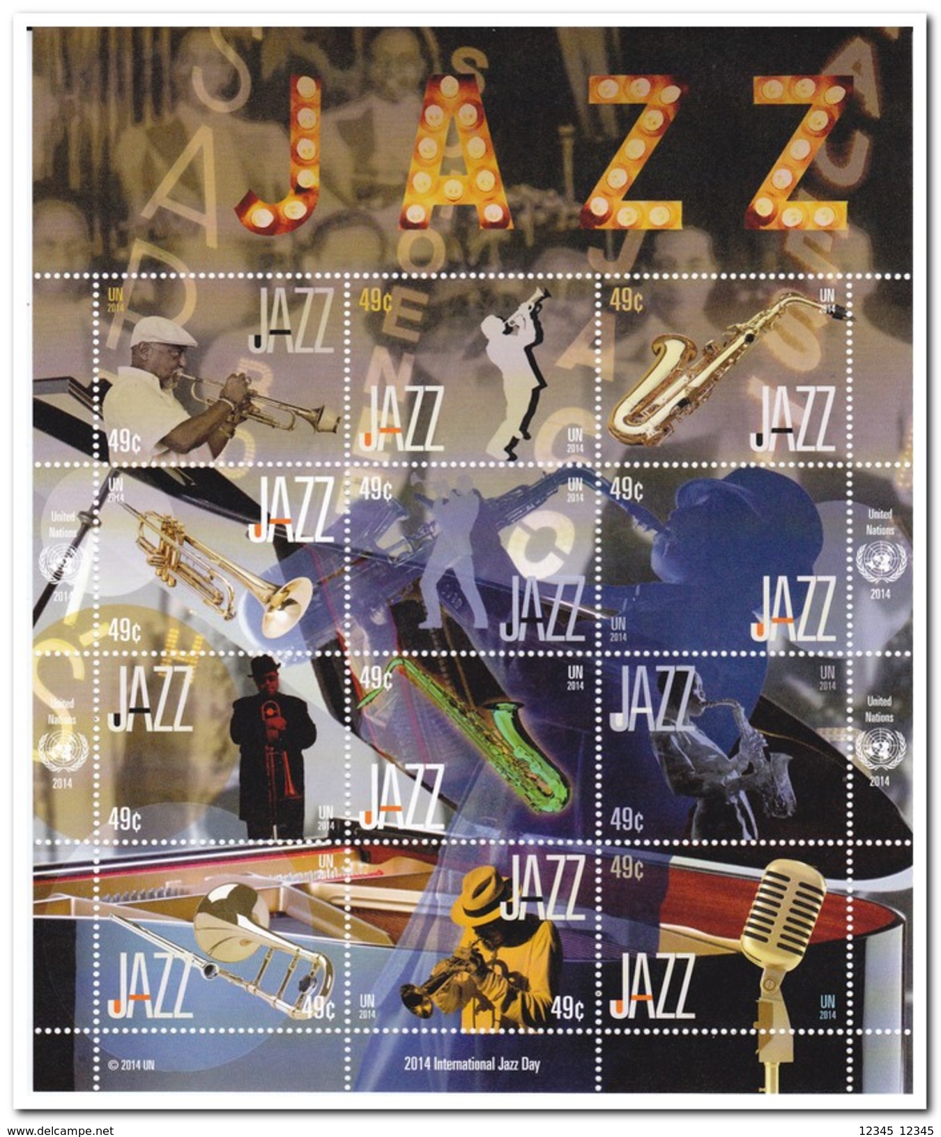 VN New York 2014, Postfris MNH, Jazz Music - Neufs