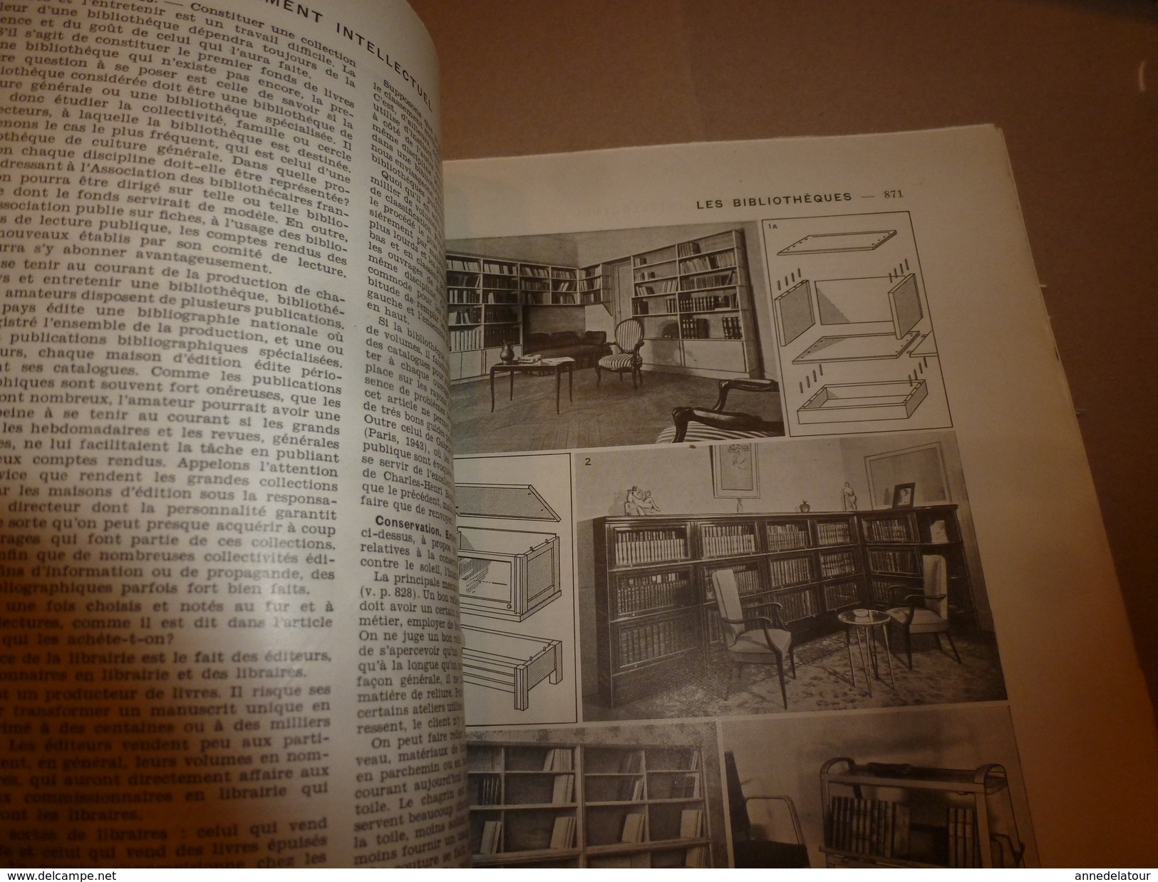 1950 ENCYCLOPEDIE FAMILIALE LAROUSSE ----->  La Lecture,Les Bibliothèques,Les Musées,Le Théâtre,Le Cirque,Le Cinéma - Encyclopédies