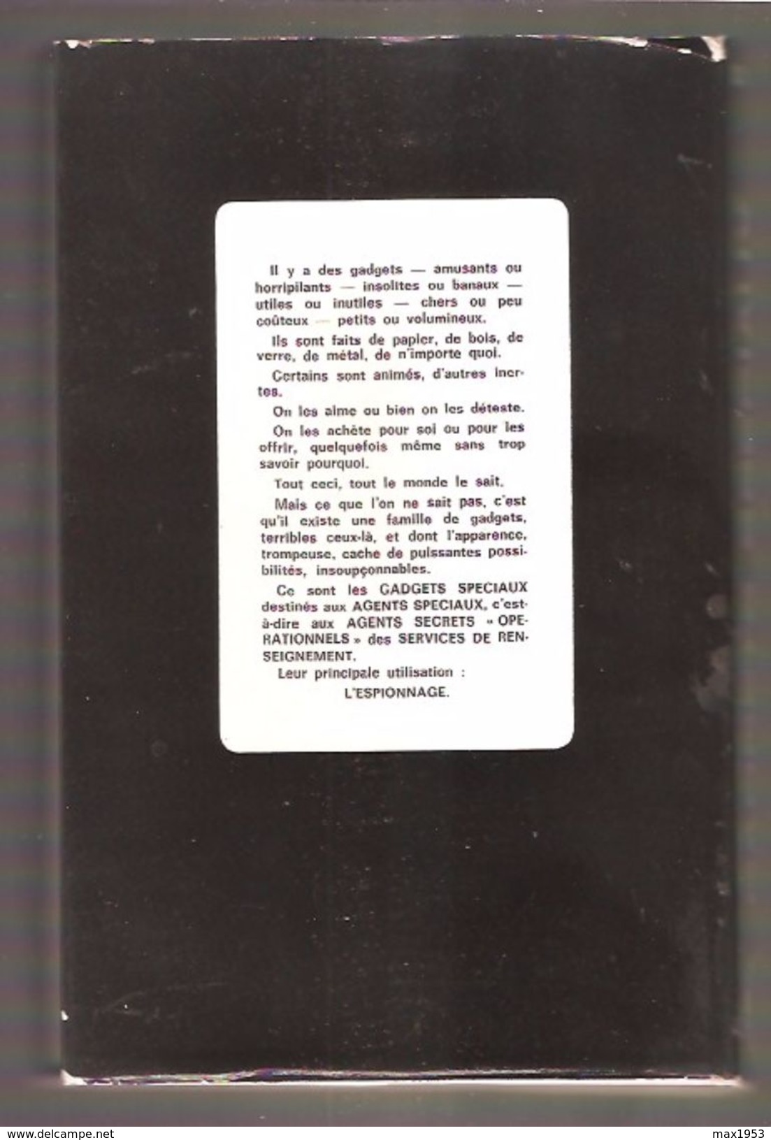 COLONEL X - GADGETS SPECIAUX POUR AGENTS SPECIAUX - Editions De L'Arabesque, Paris, 1968 - Editions De L'Arabesque