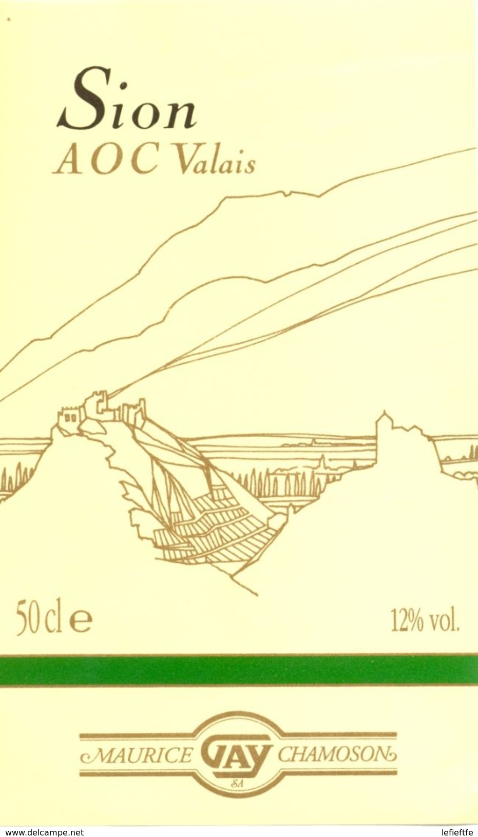 1504 - Suisse - Sion A.O.C. Valais - Maurice Gay Chamoson - Vino Bianco