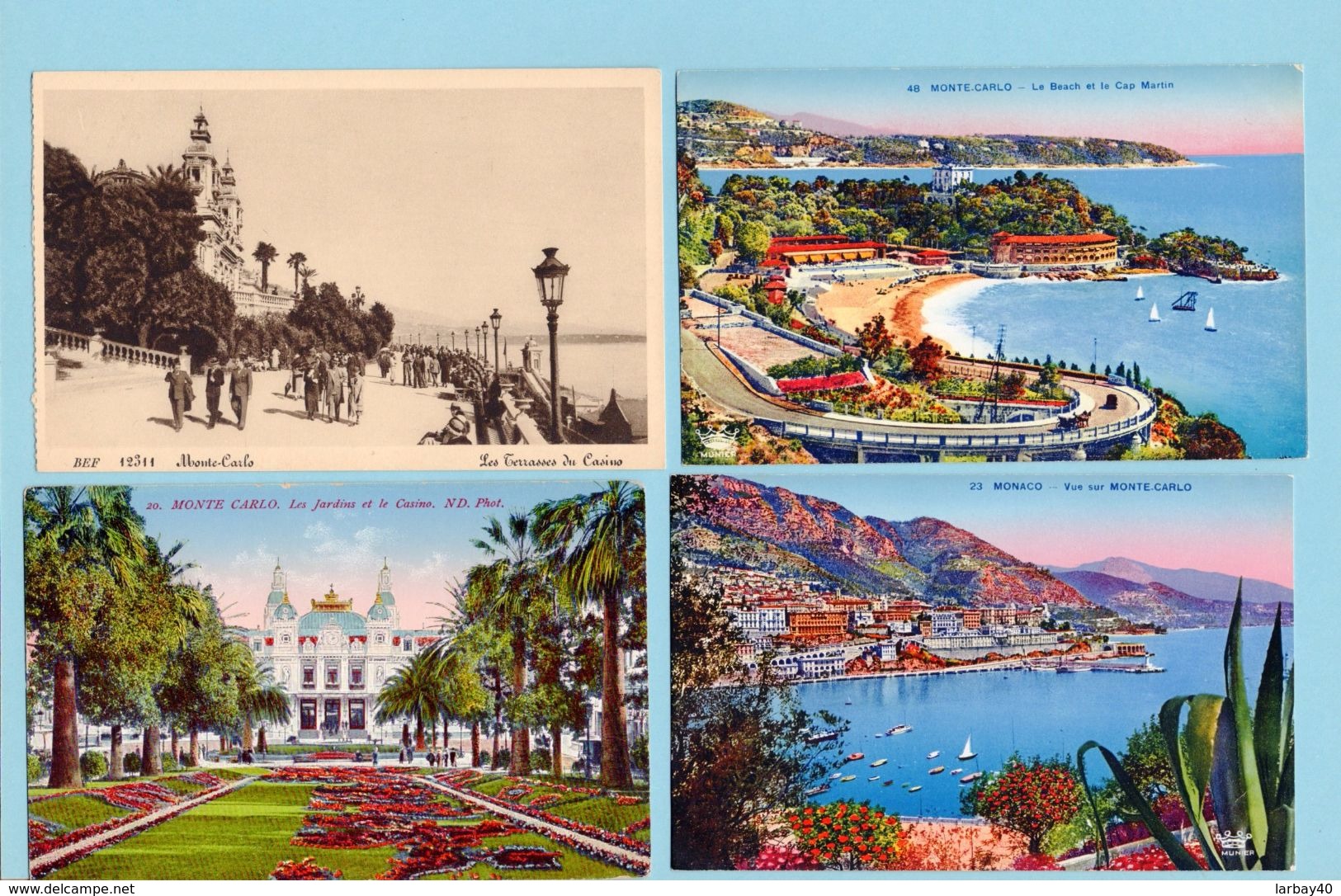 Lot De 12 Cpa Carte Postale Ancienne  - Monaco Monte Carlo   Ect - Colecciones & Lotes