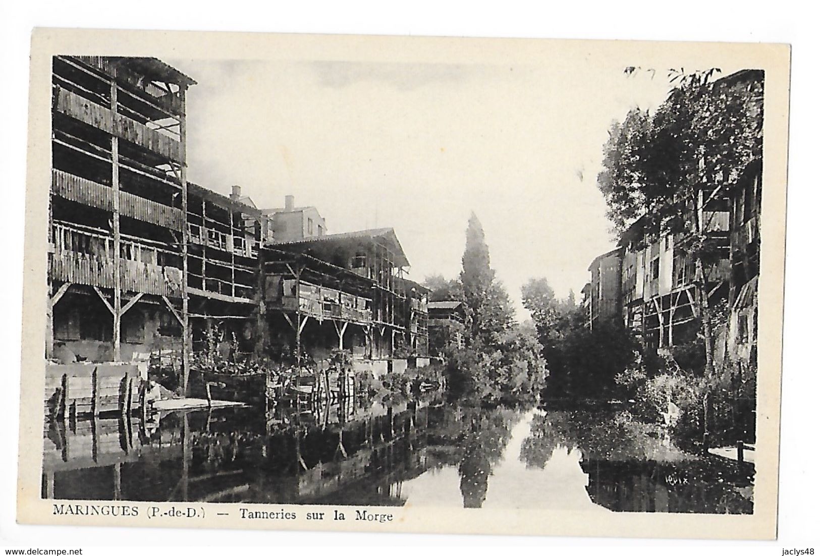 MARINGUES  (cpa 63)  Tanneries Sur La Morge -    - L 1 - Maringues