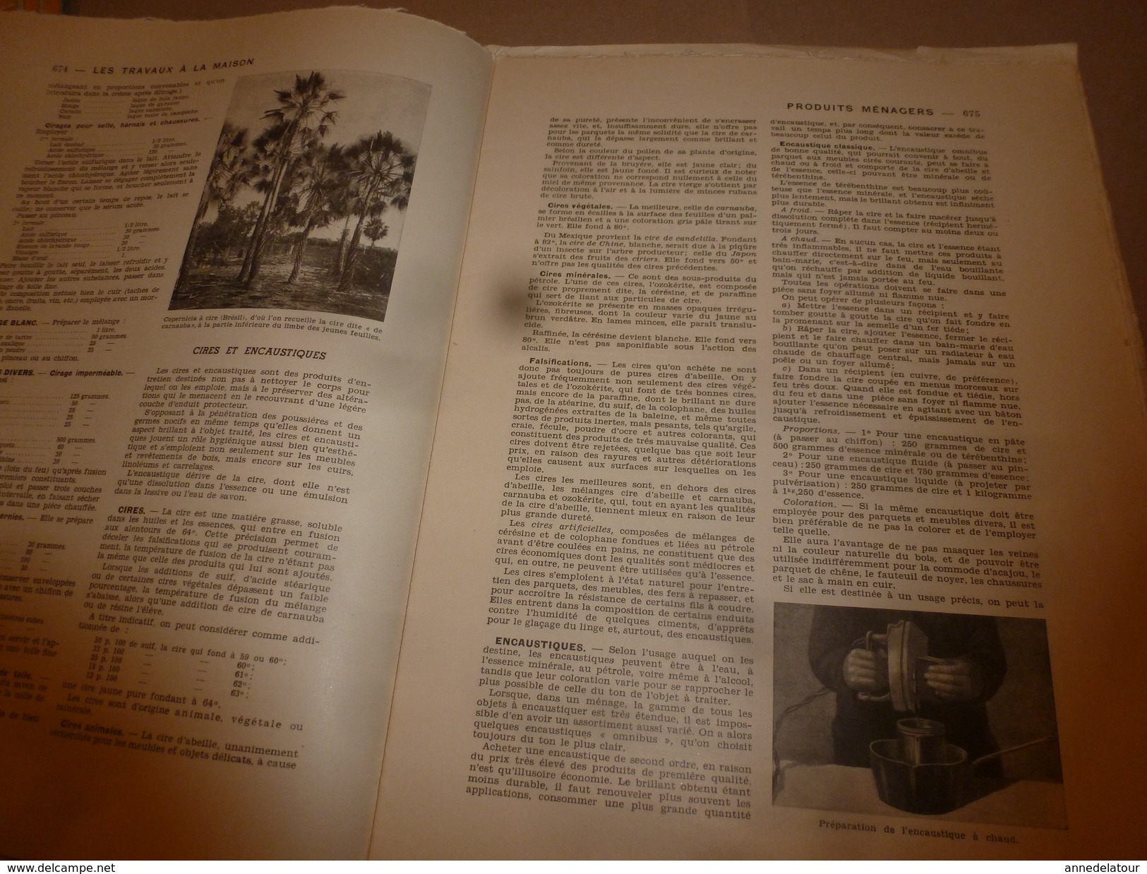 1950 ENCYCLOPEDIE FAMILIALE LAROUSSE ->Produits (ménagers, De Toilette),Papiers,Encres,Timbres Et Cachets; Jardinage - Enzyklopädien