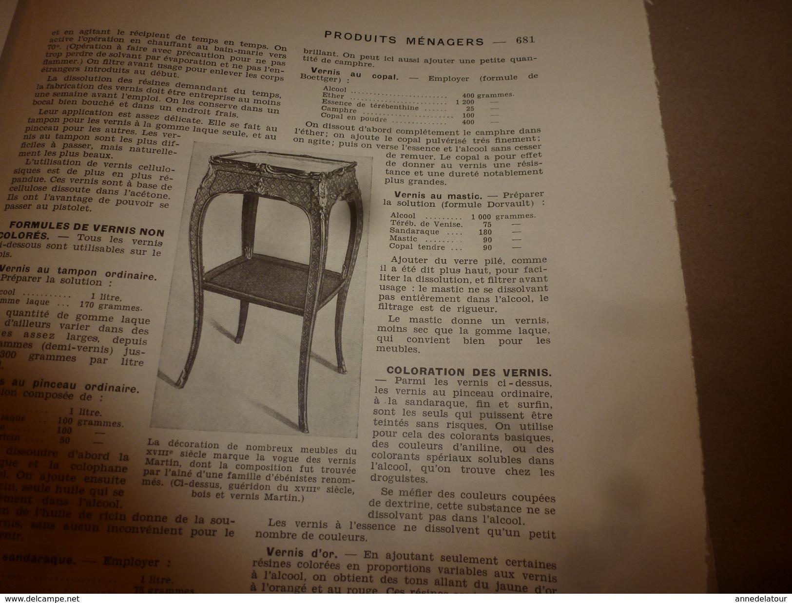 1950 ENCYCLOPEDIE FAMILIALE LAROUSSE ->Produits (ménagers, De Toilette),Papiers,Encres,Timbres Et Cachets; Jardinage - Enzyklopädien