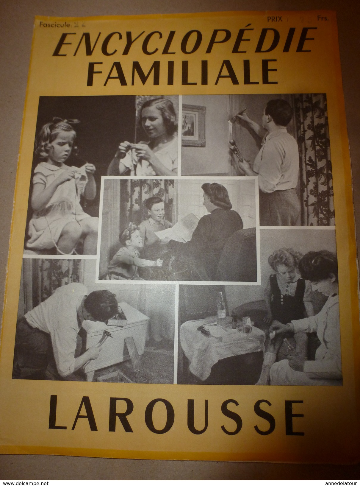 1950 ENCYCLOPEDIE FAMILIALE LAROUSSE ->Cordonnerie,Maroquinerie,Bicyclette,Motocyclette,Automobile,Travaux à La Maison - Enciclopedie