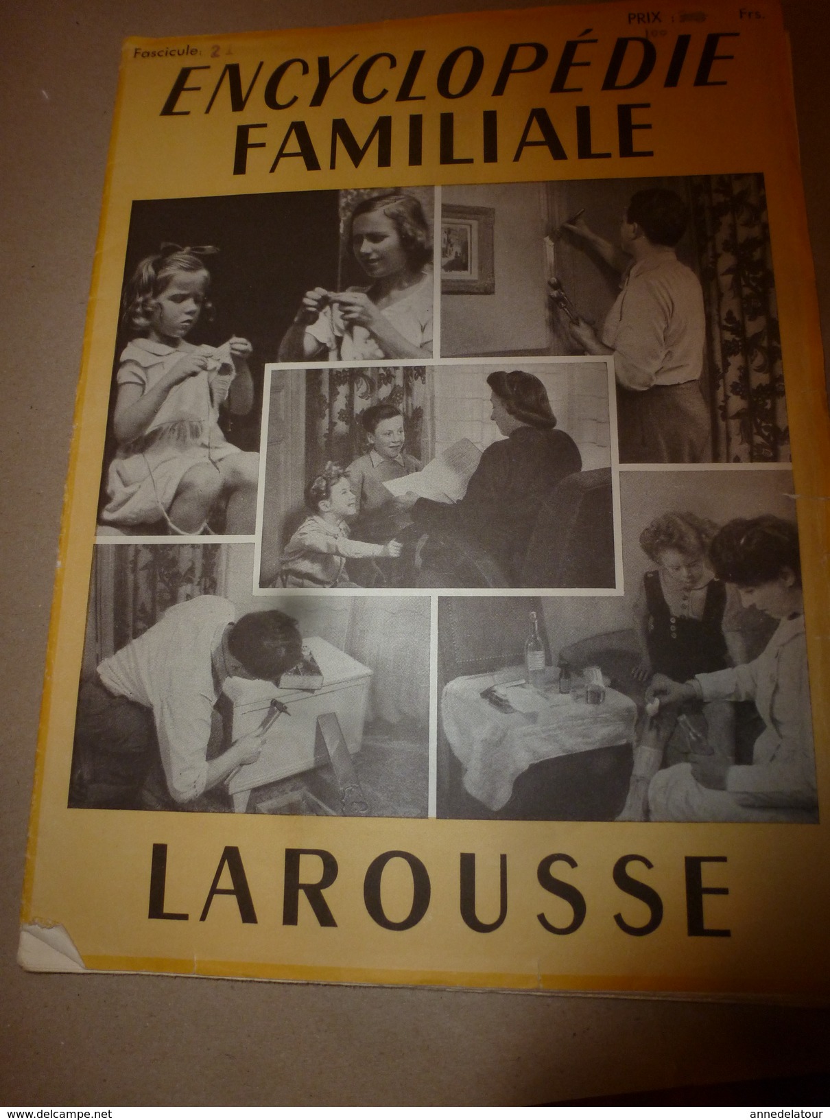 1950 ENCYCLOPEDIE FAMILIALE LAROUSSE ->Cordonnerie,Maroquinerie,Bicyclette,Motocyclette,Automobile,Travaux à La Maison - Enzyklopädien