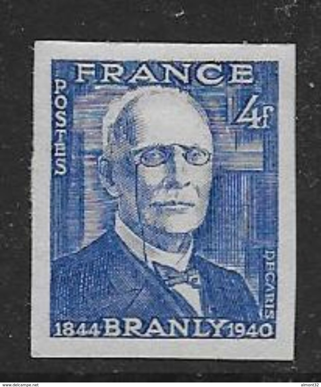 France N° 599a *  Non Dentelé - Cote :  23 € - Neufs